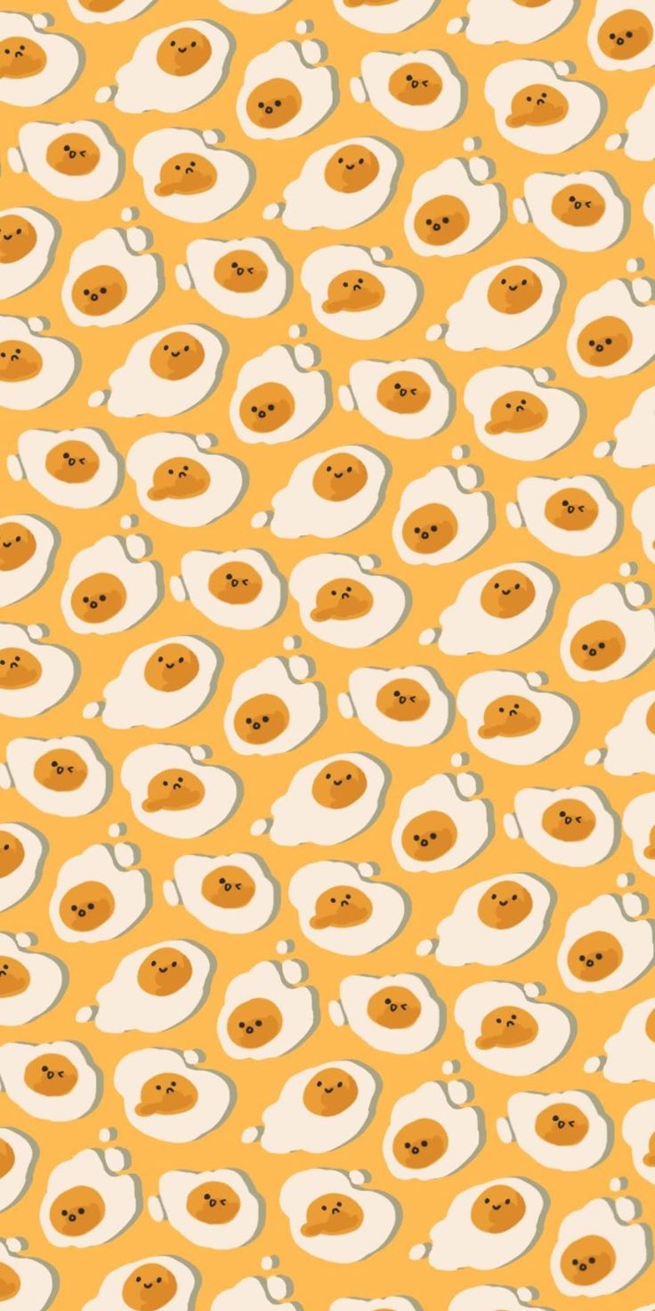 Egg pattern on a yellow background - Egg