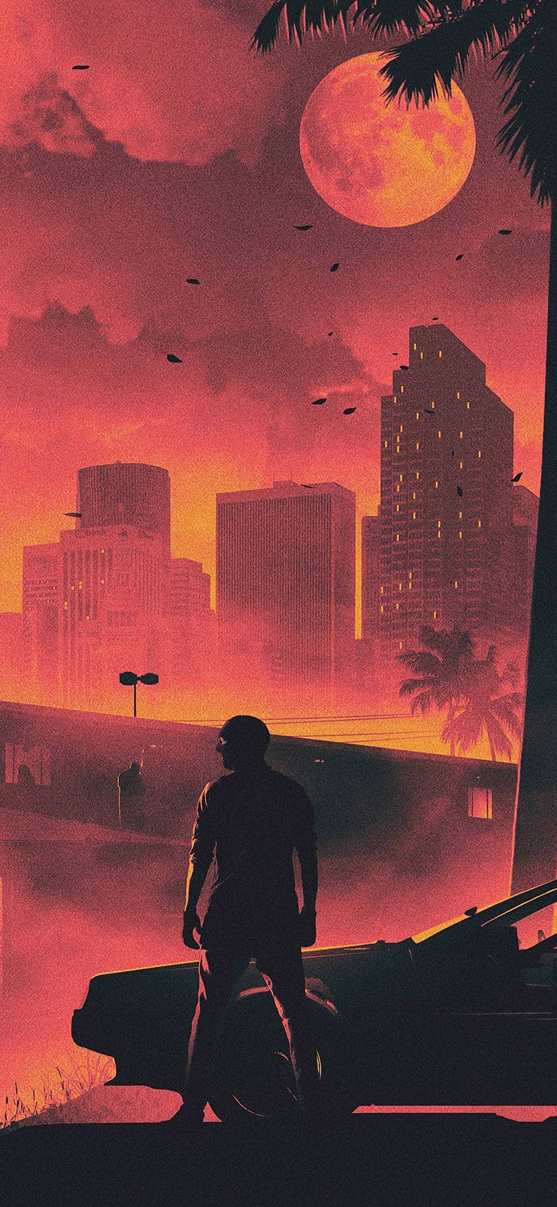 Hotline Miami Game Retro Style Dark Life Cityscape 5k iPhone XS, iPhone iPhone X HD 4k Wallpaper, Image, Background, Photo and Picture