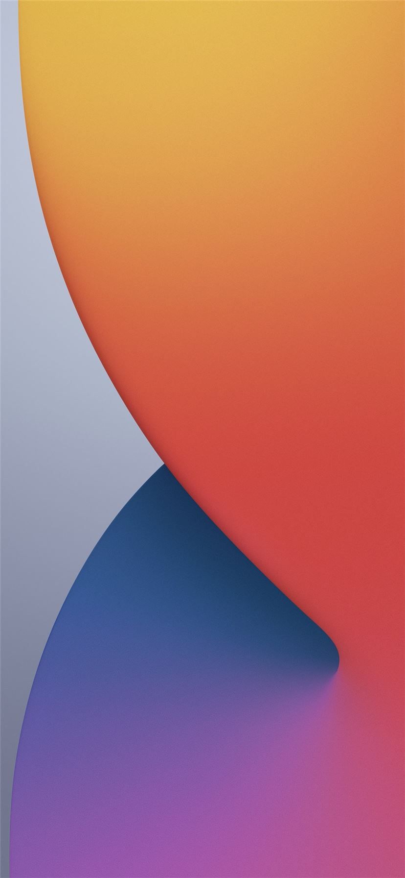 A colorful phone screen with an apple logo - Warm