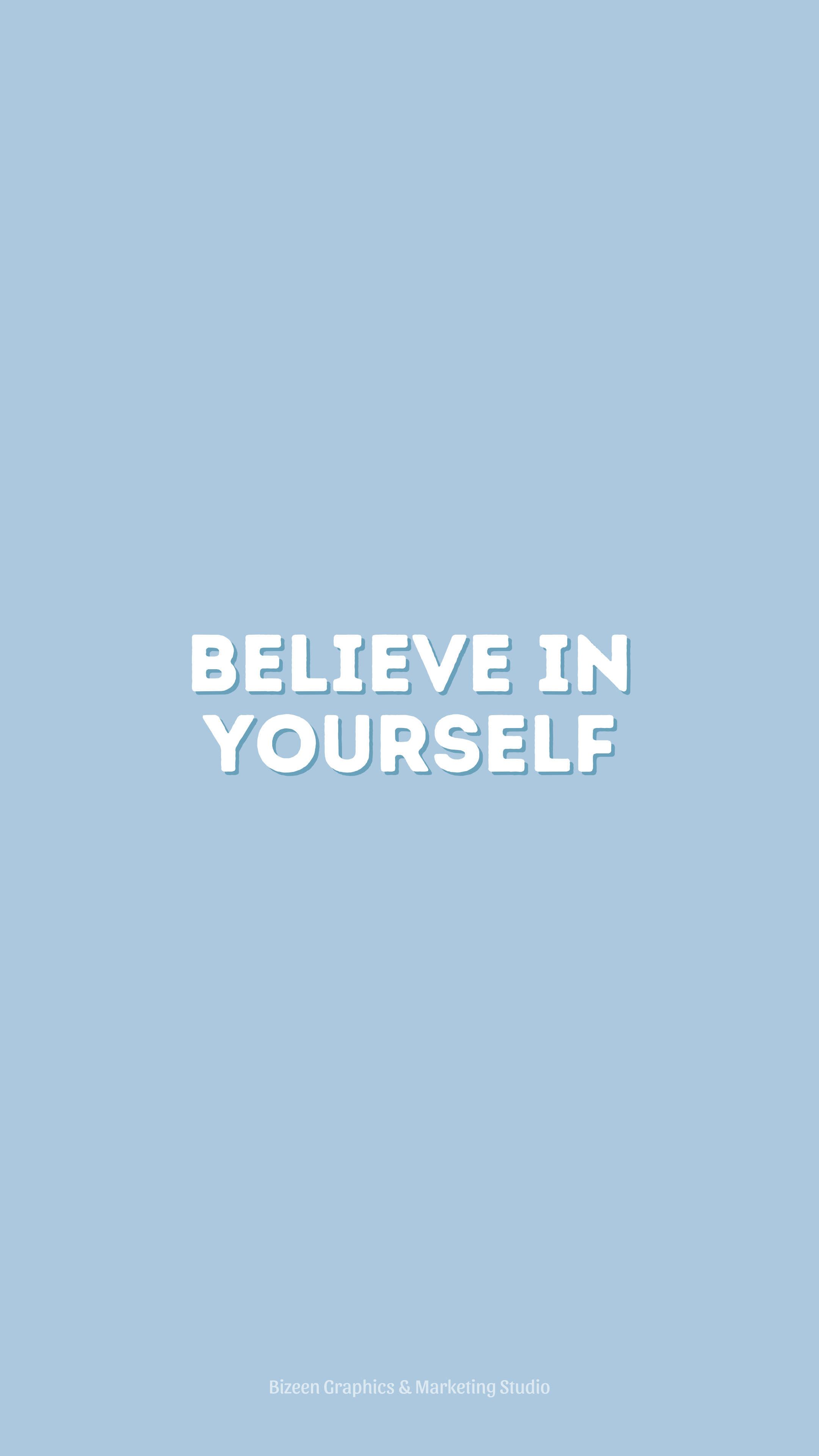 Believe in yourself poster - Pastel