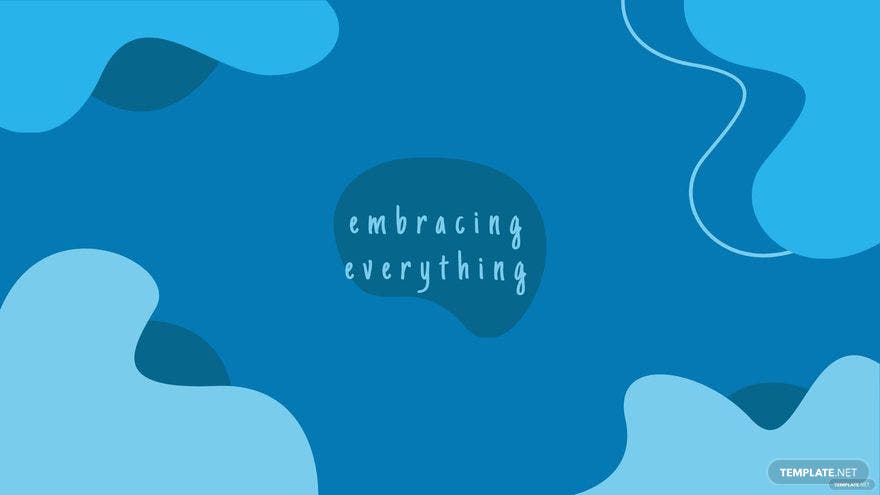 A blue background with the words, contemplating everything - 