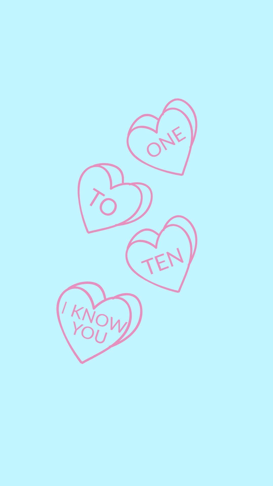 Download Cute Pastel Blue Aesthetic Heart Pills Wallpaper