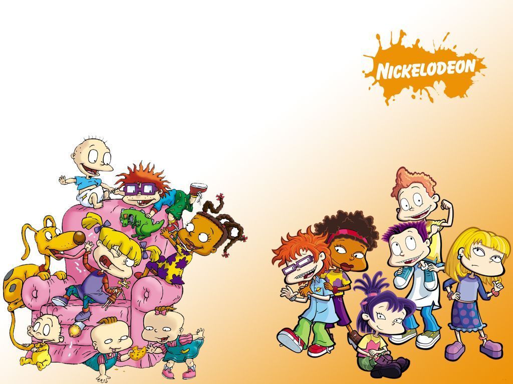 Nickelodeon cartoon characters in a group - Rugrats