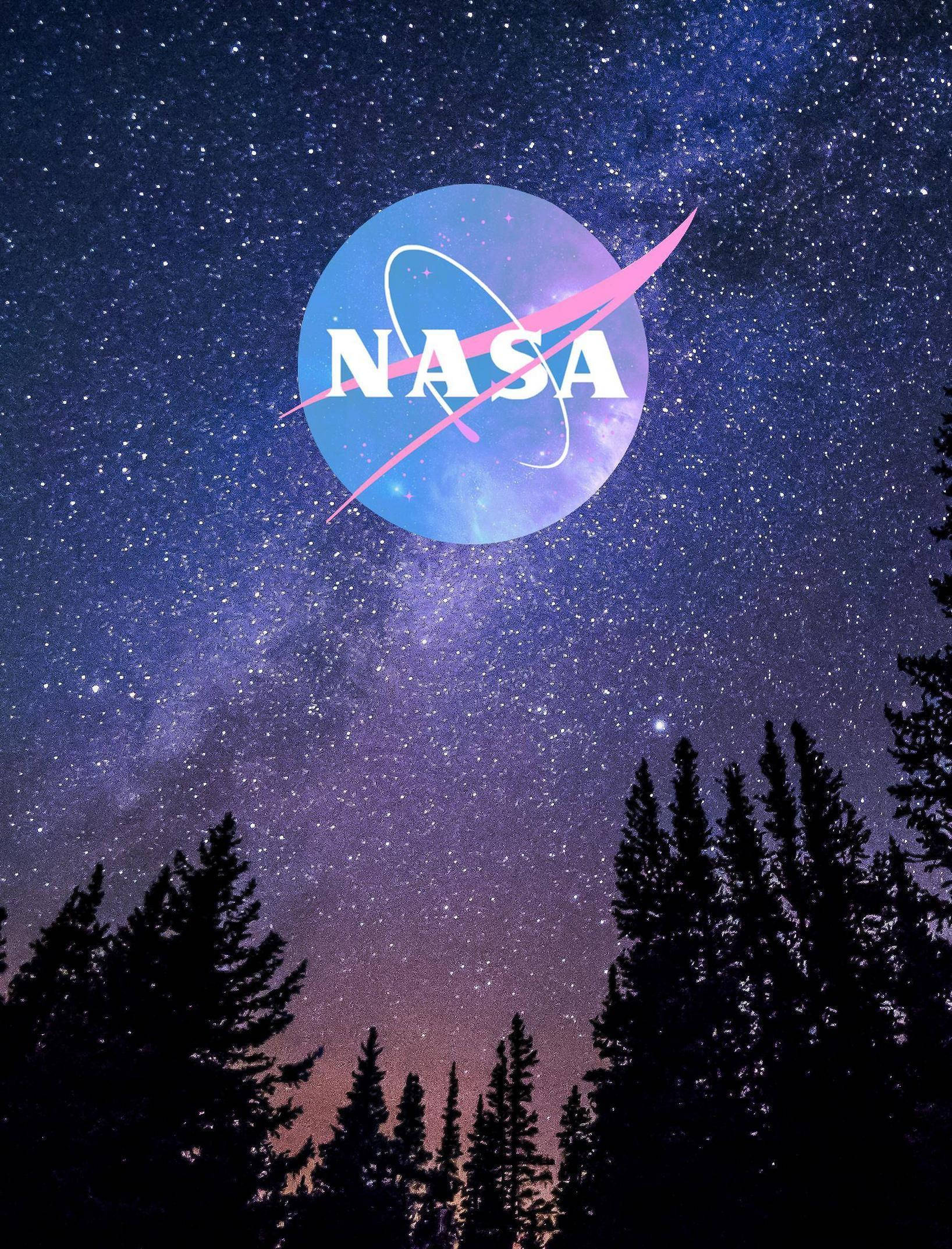 Download Nasa Aesthetic Logo Starry Night Wallpaper