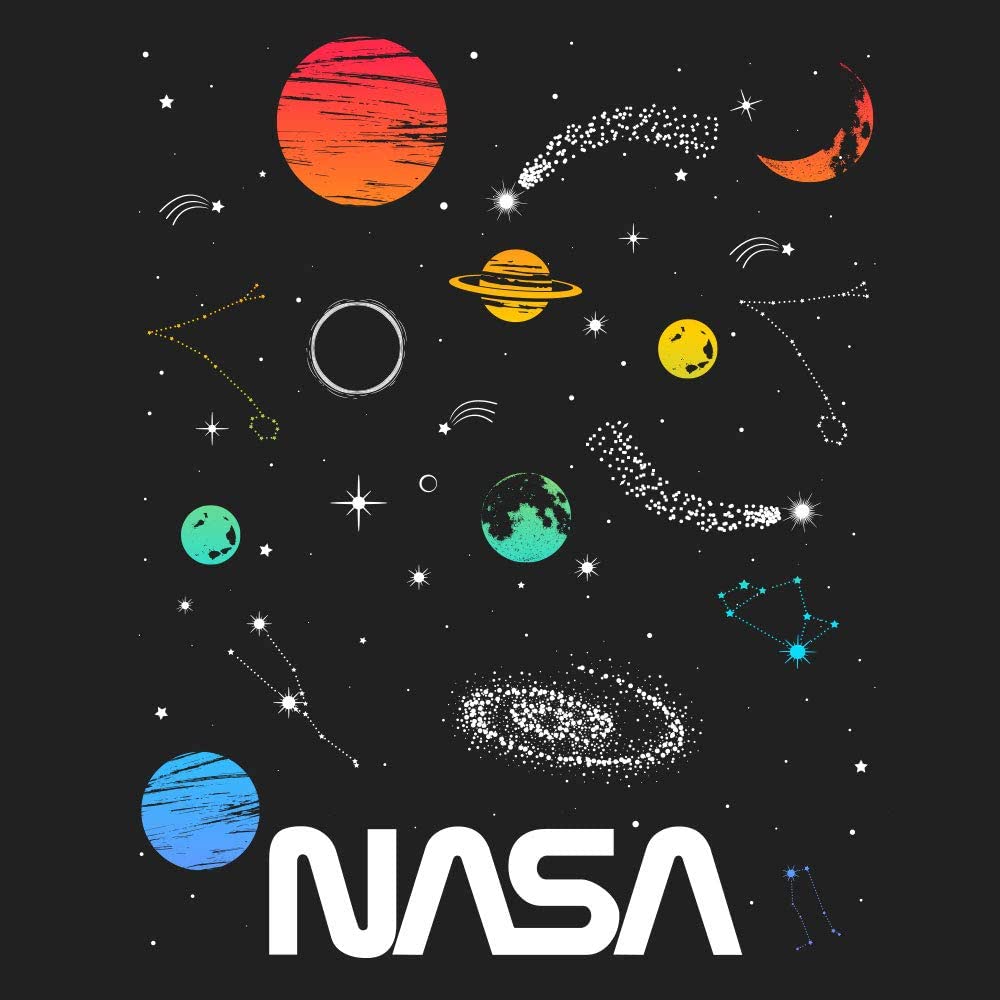 Nasa logo with planets and stars - NASA