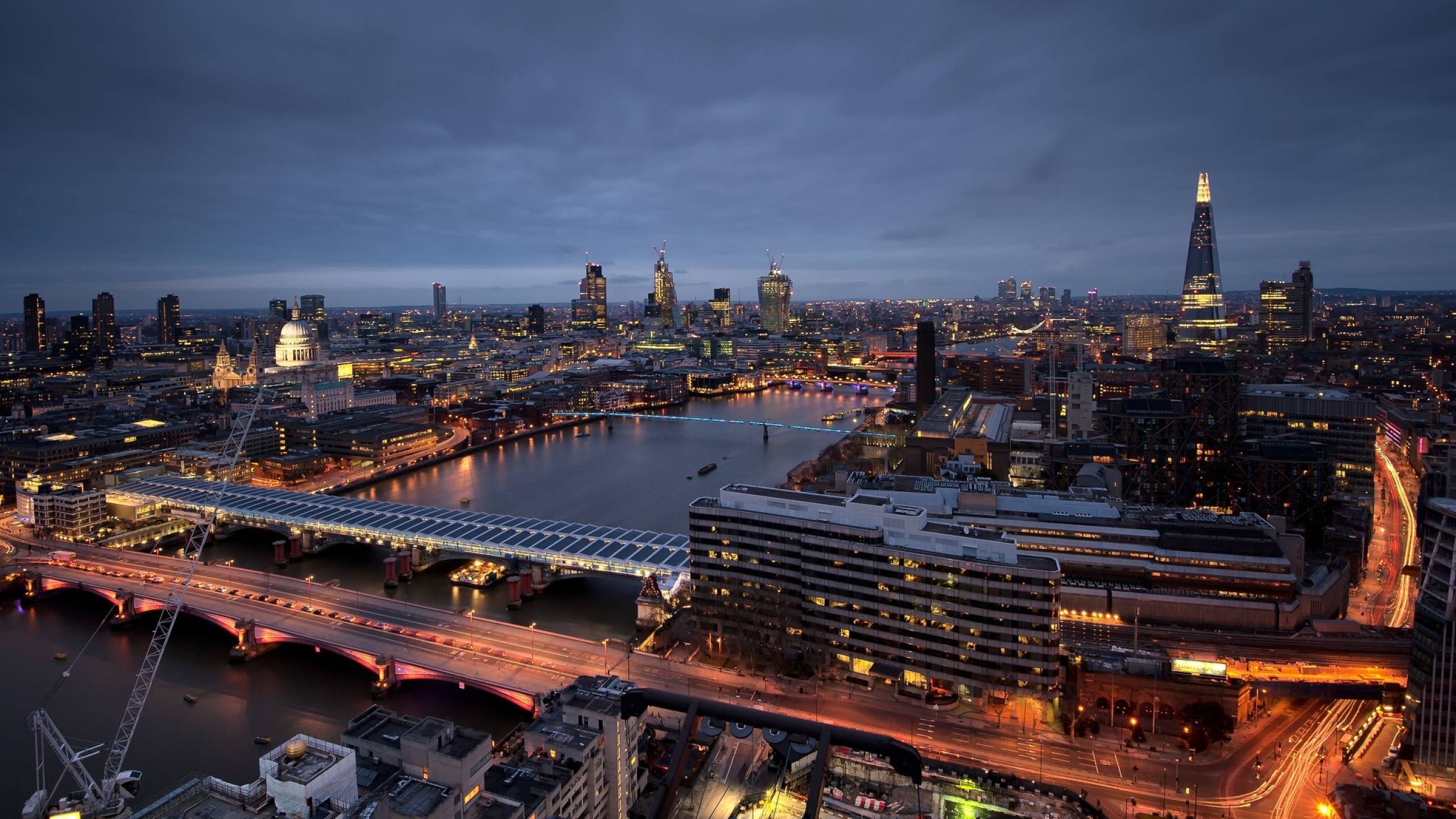 London wallpaper, a city at night, the city of London, England, the capital of the UK, the river Thames, the capital of Europe, the UK wallpaper - London