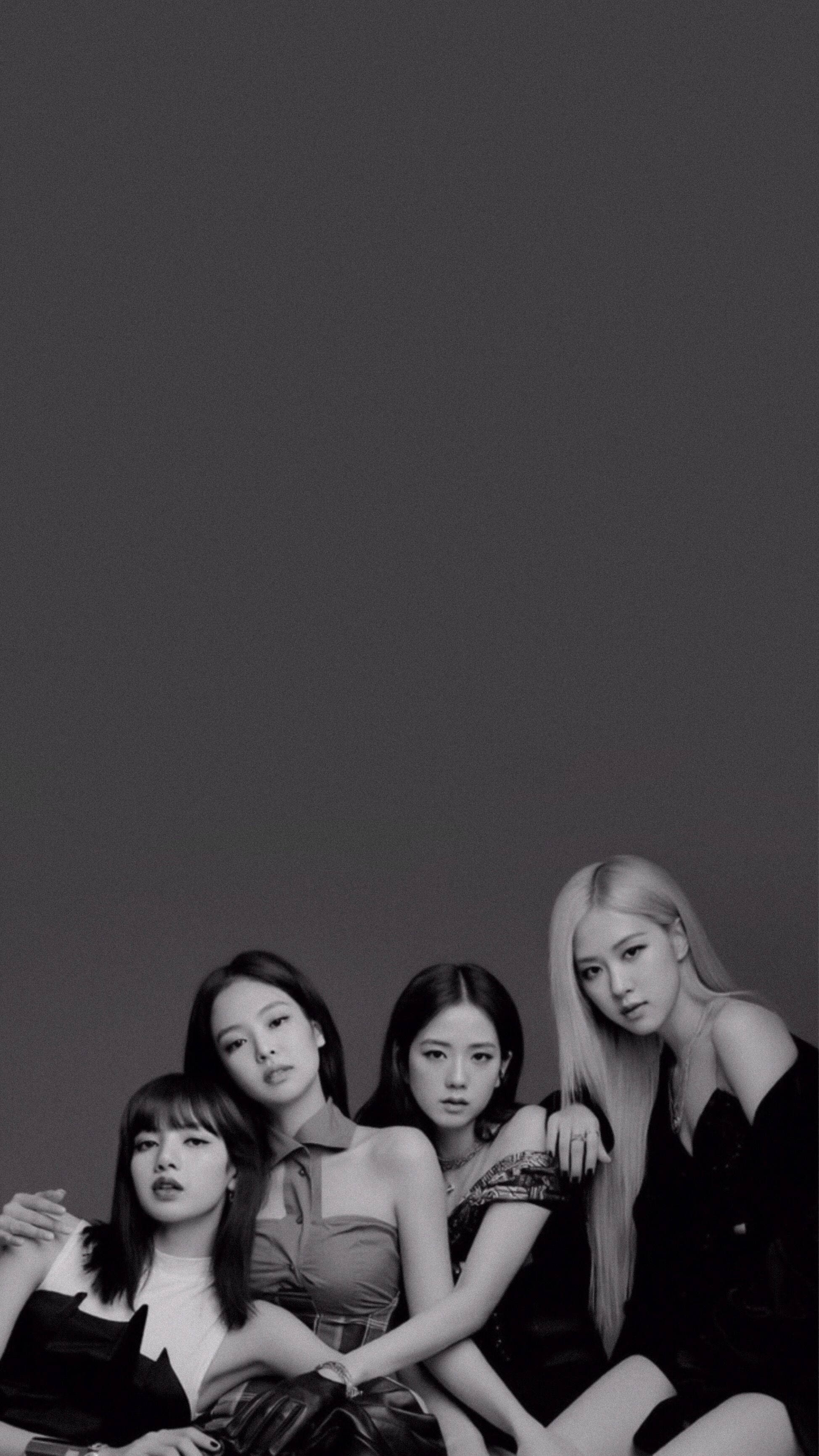 Download Black And White Blackpink Aesthetic Wallpaper