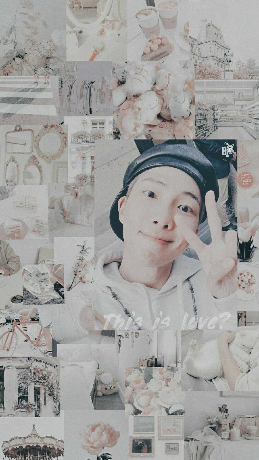 Aesthetic wallpaper of the member of a Kpop group - BTS