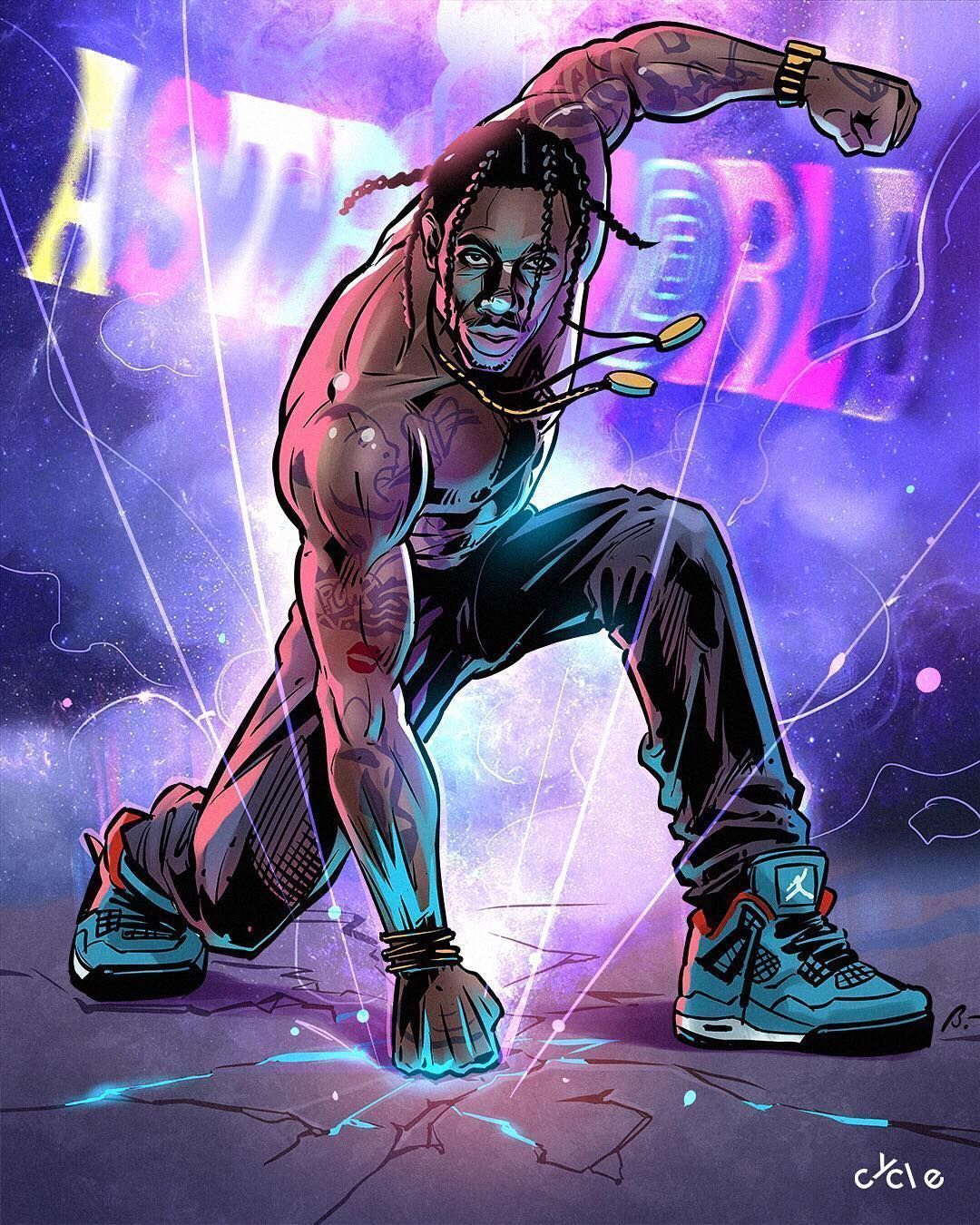 Travis Scott Art Wallpaper Free Travis Scott Art Background