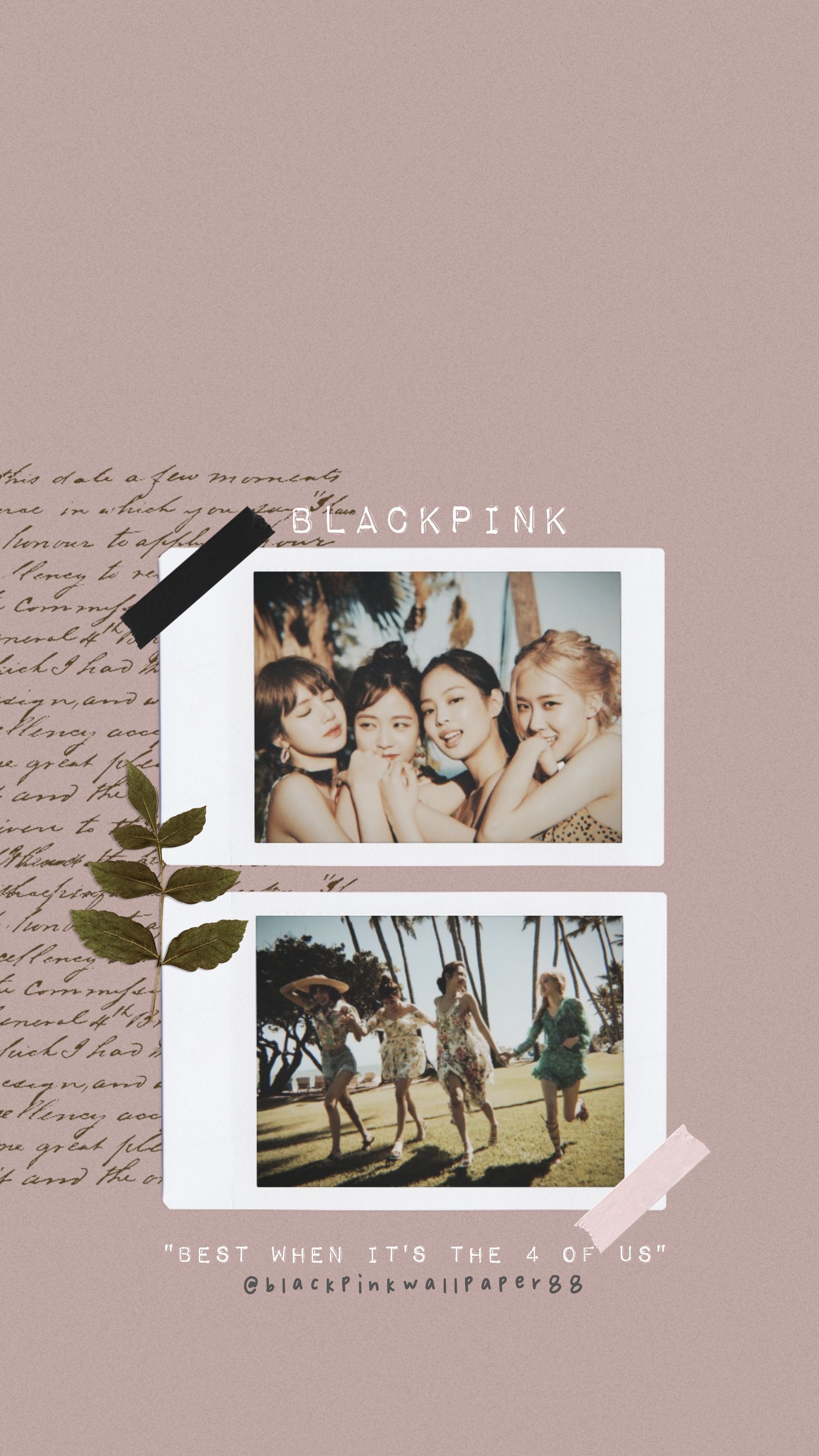 Blackpink phone background, aesthetic, pastel, pink, background, wallpaper, kpop, jennie, lisa, rosé, jisoo - BLACKPINK