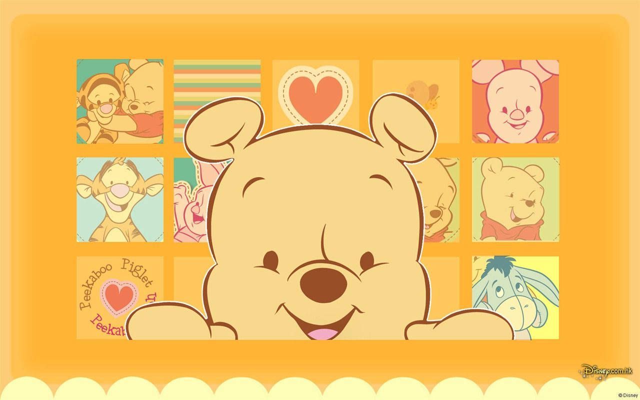 Winnie the Pooh wallpaper with a lot of the characters - Winnie the Pooh