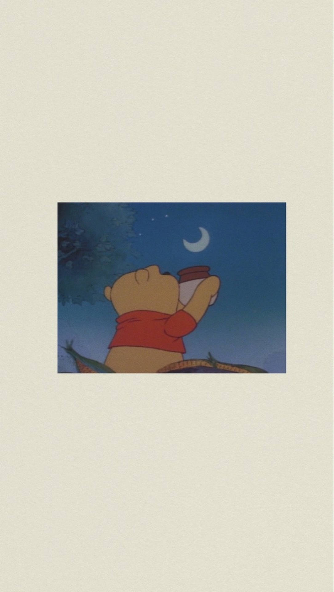 Download Winnie The Pooh At Night Wallpaper