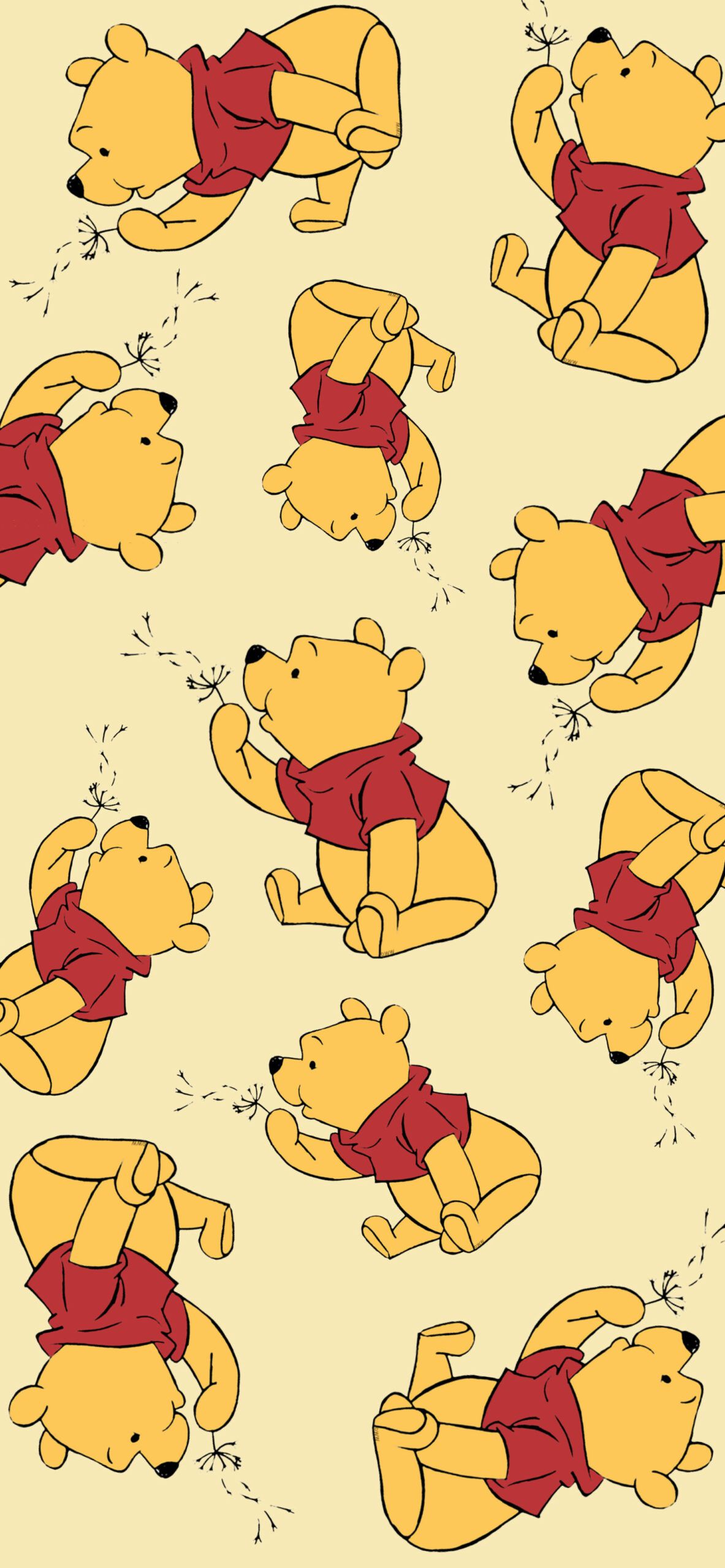 A pattern of winnie the pooh and his friends - Winnie the Pooh