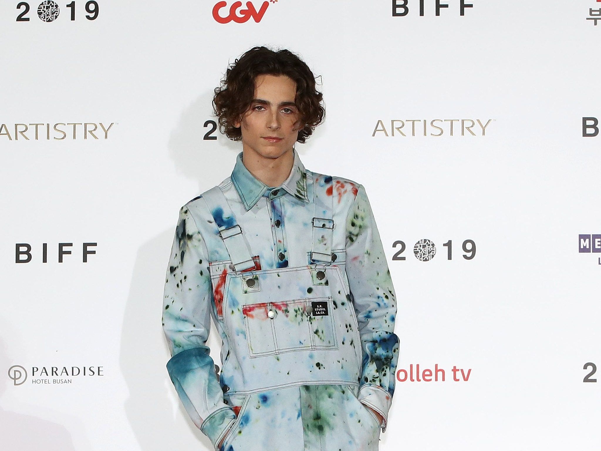 Timothée Chalamet's Statement Overalls Are by One of Fashion's Favorite Artists