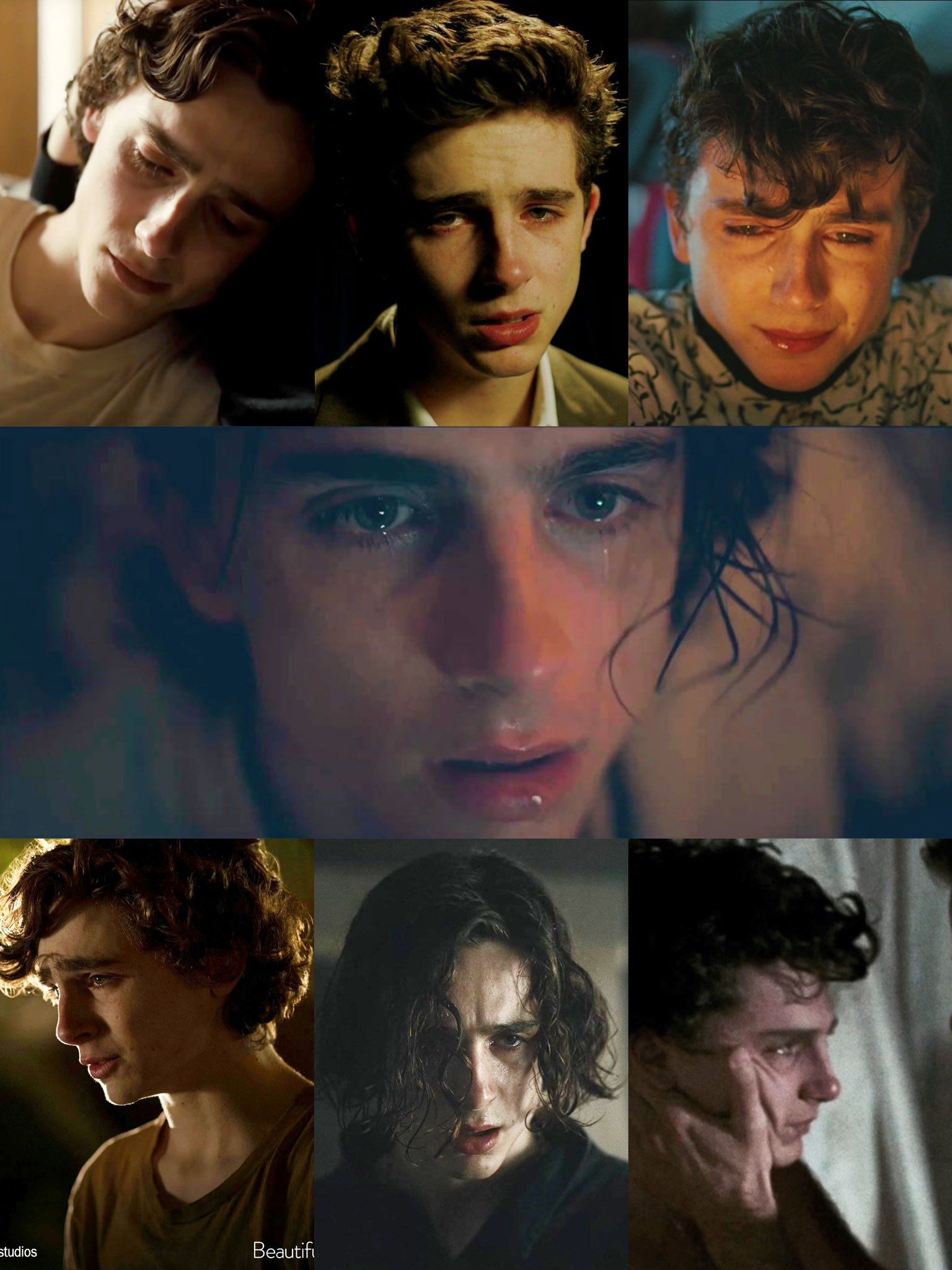 Timothee Chalamet crying in all his movies - Timothee Chalamet