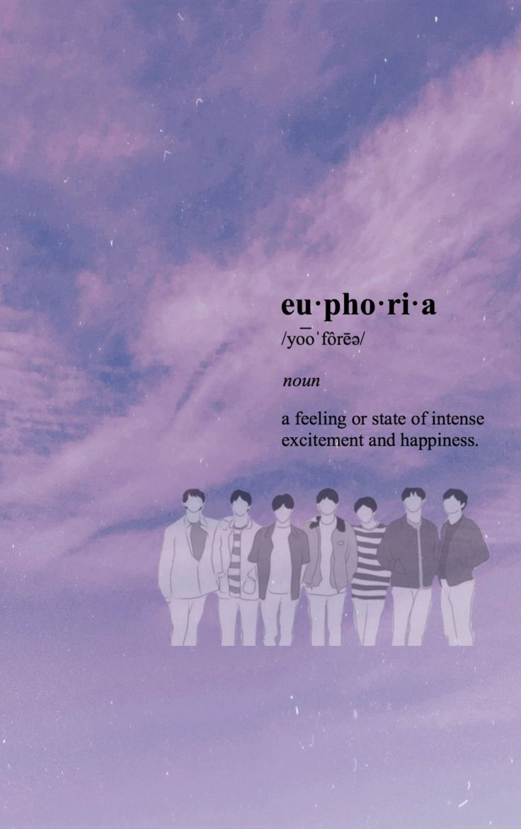 A poster with the words euphoria on it - BTS, Euphoria