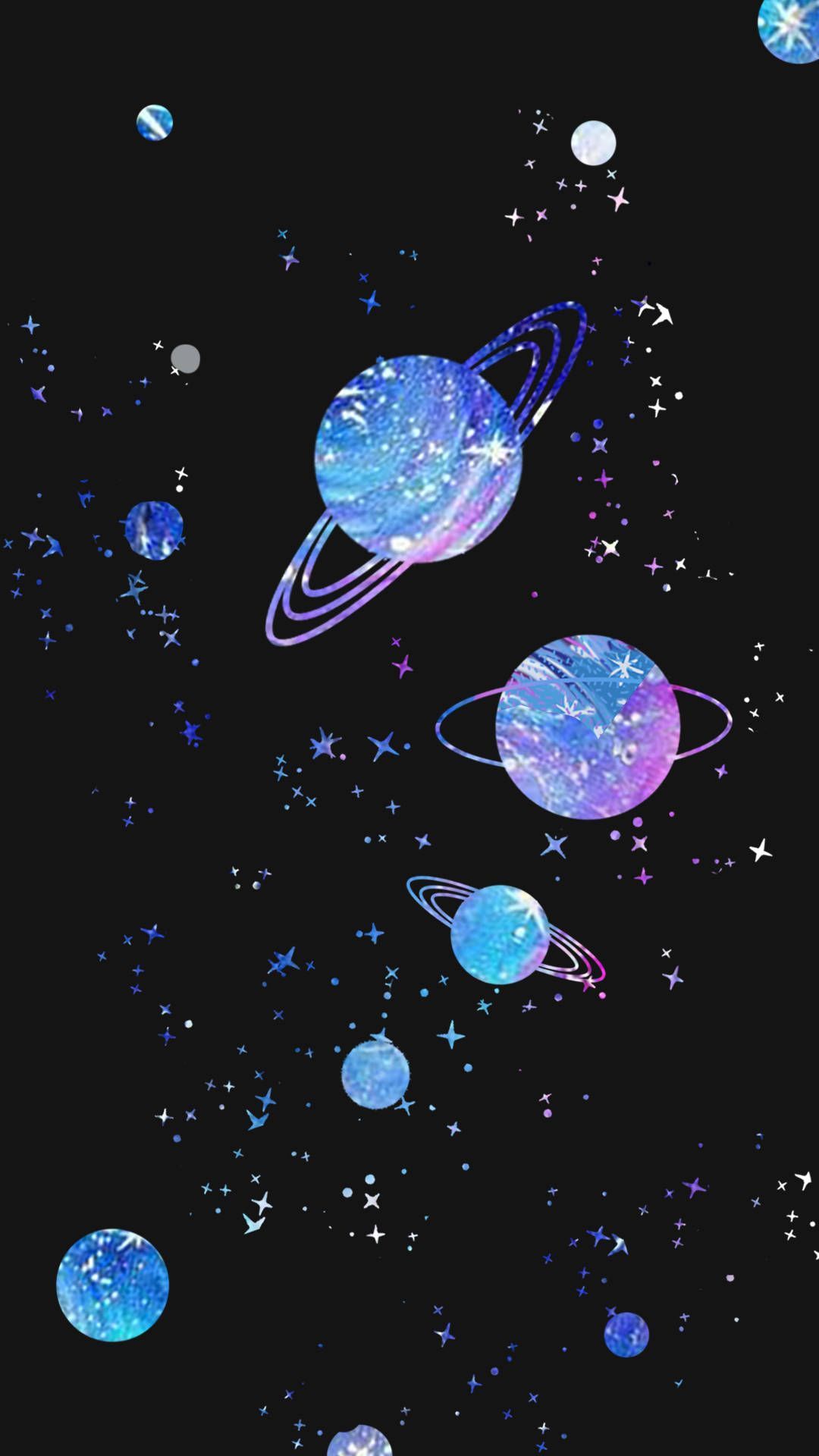 Download Galaxy And Planets Tumblr Aesthetic Wallpaper