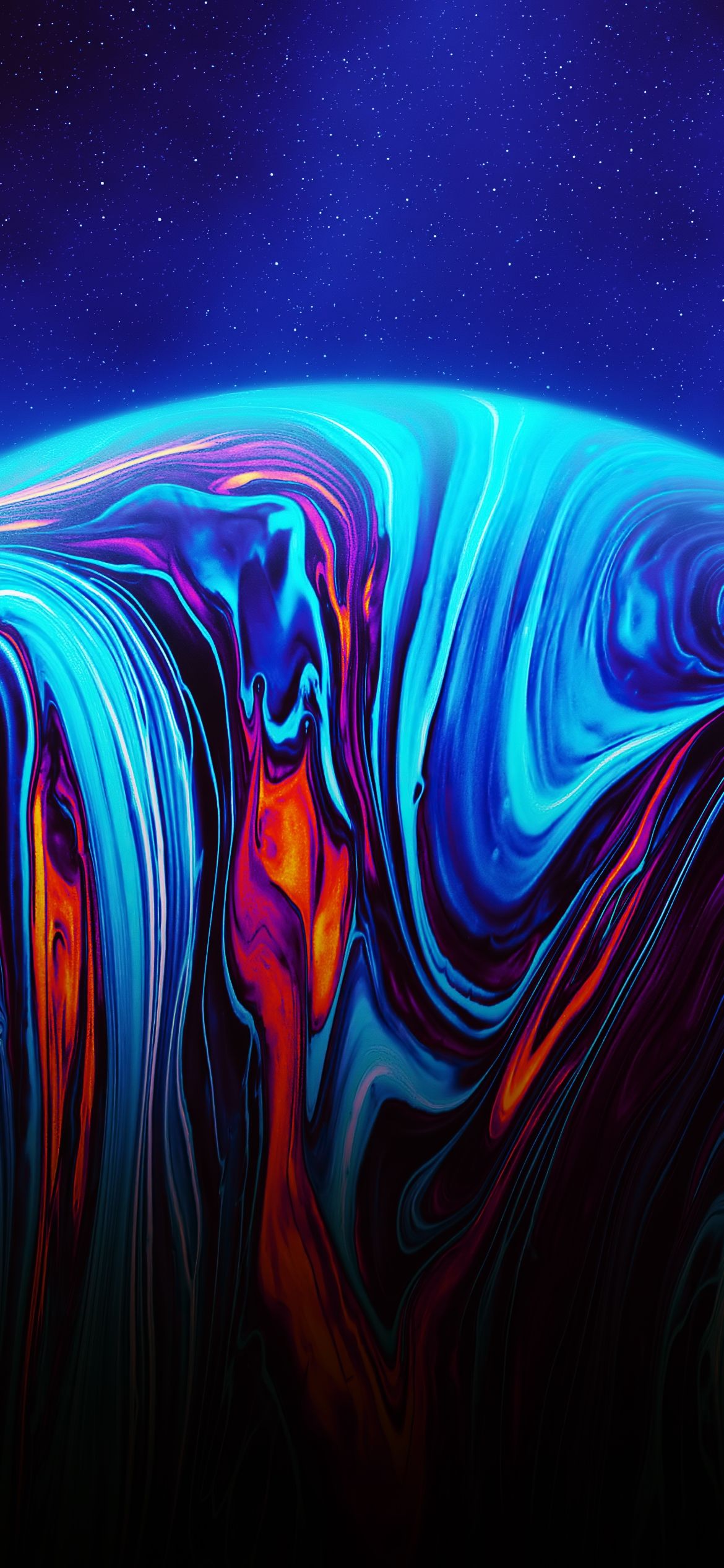 A blue and purple abstract artwork - Planet