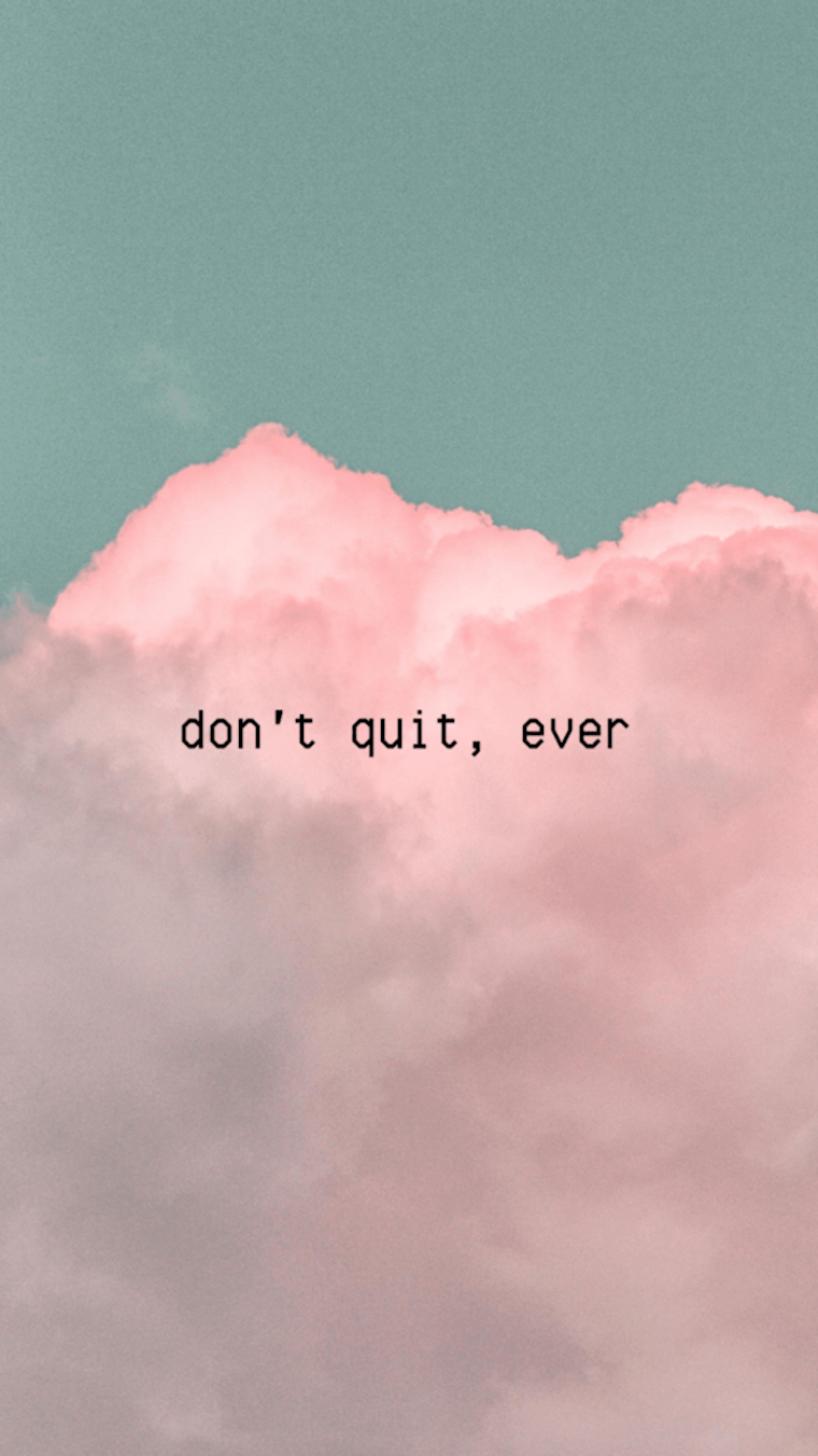 A motivational quote on a sky background wallpaper for phone. - Couple