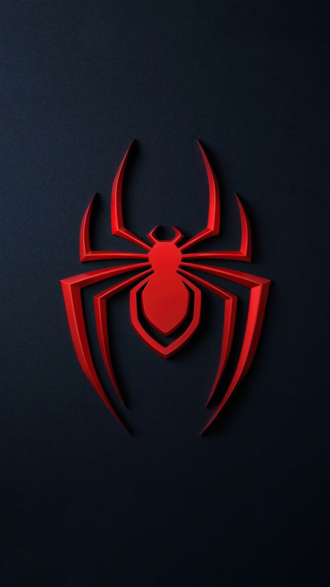 The spider logo on a dark background - 