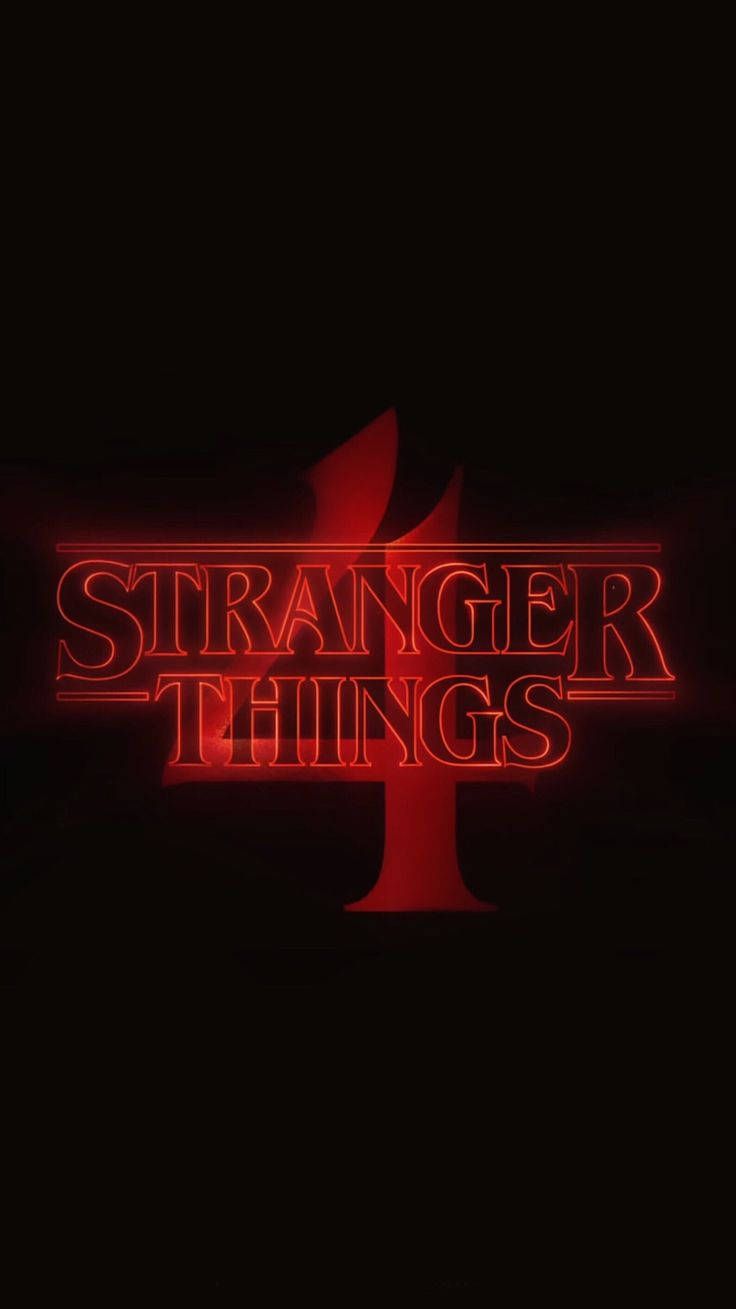 Download Stranger Things 4 Logo Black Aesthetic Wallpaper