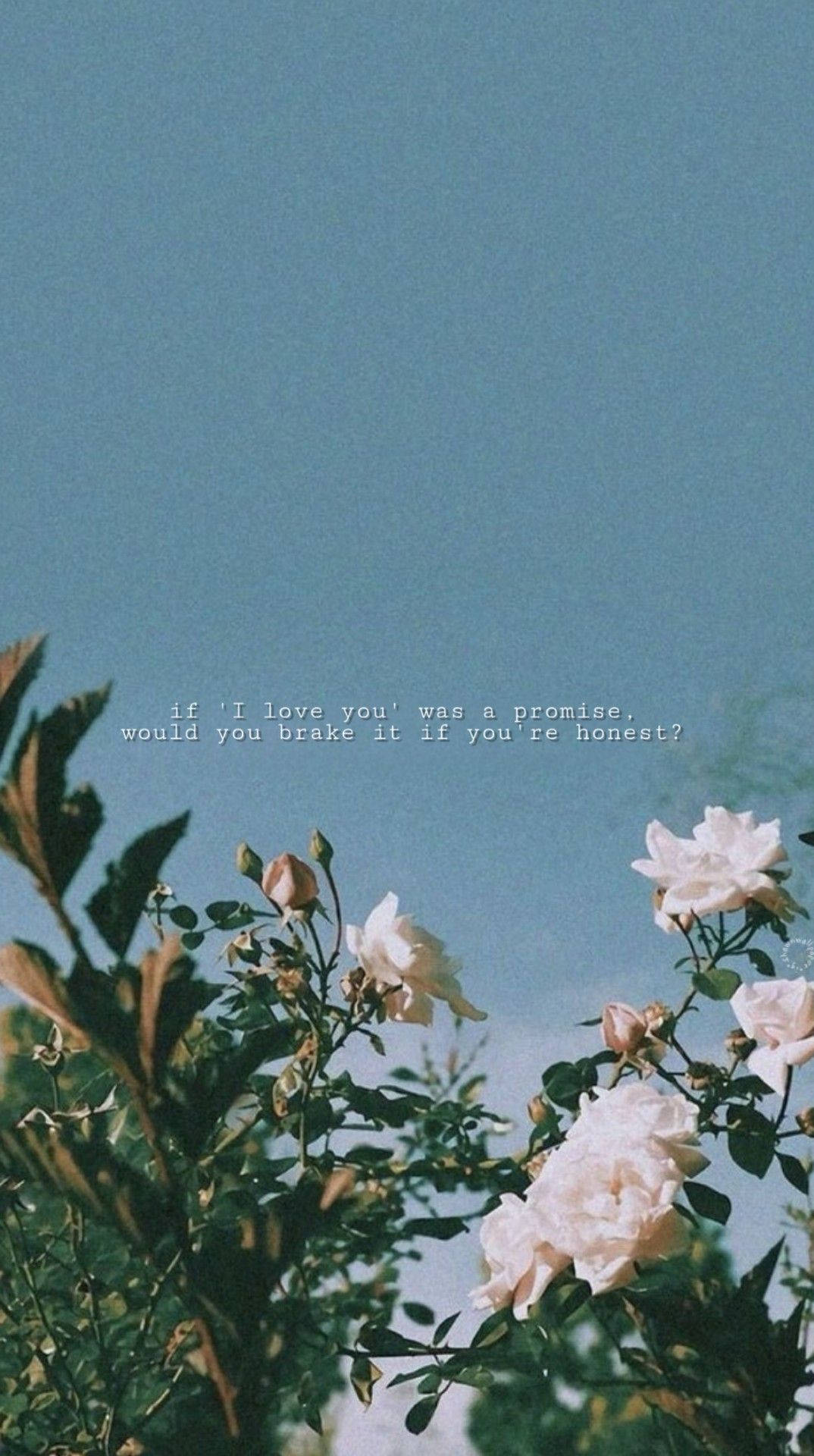 Aesthetic wallpaper for phone with quote 