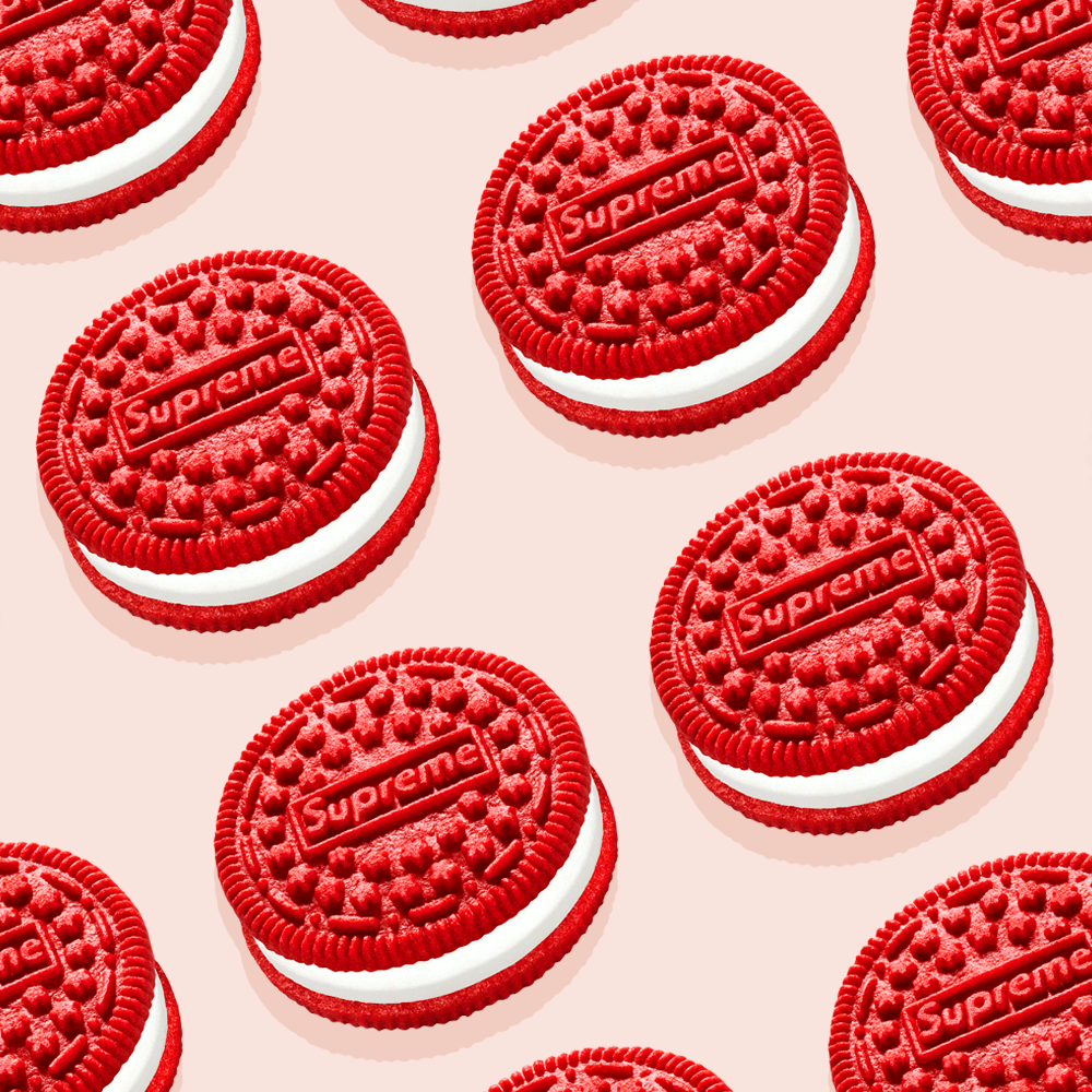 Supreme is releasing a red Oreo cookie and fashion has never tasted so good. - Oreo