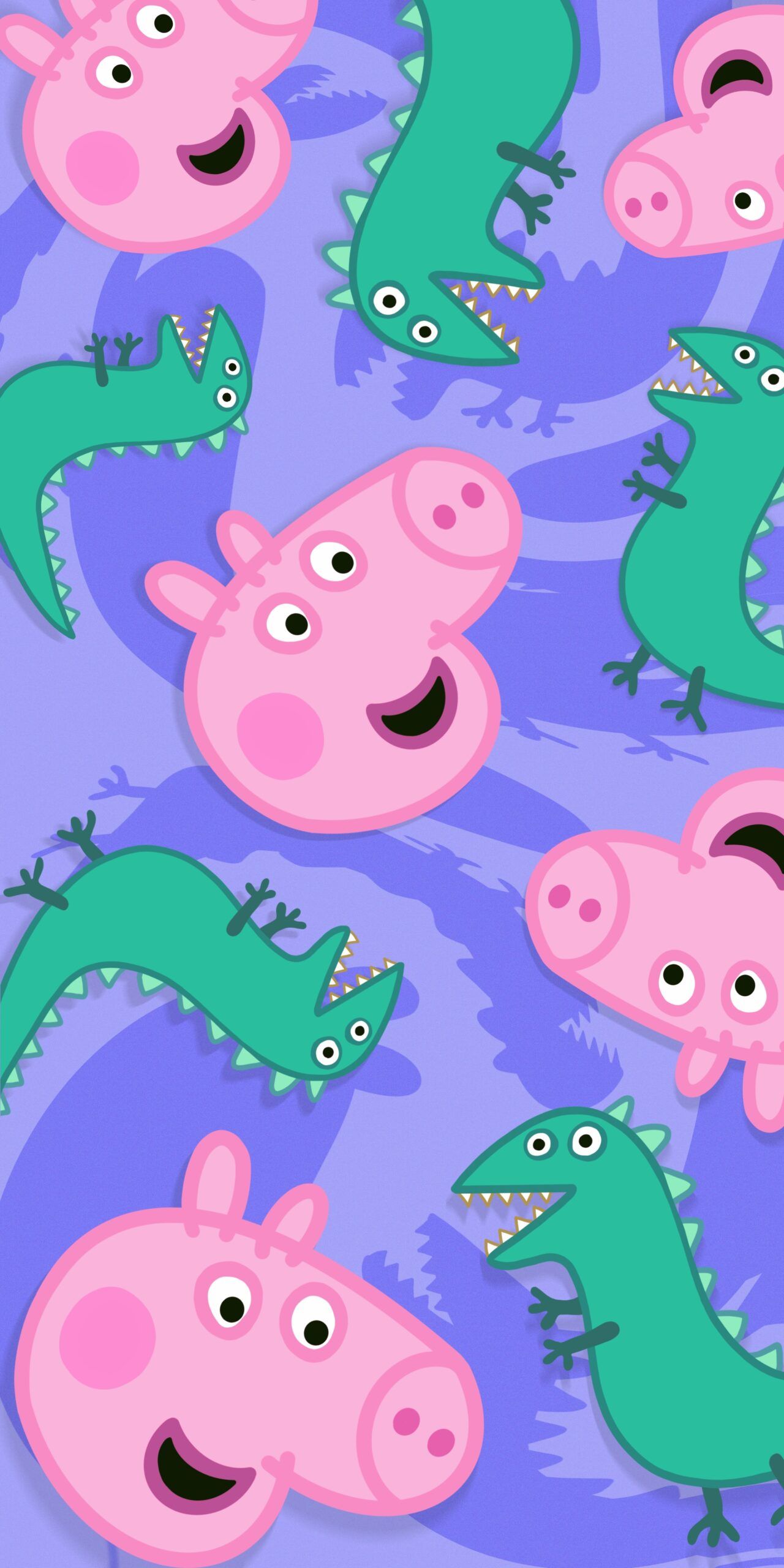 Peppa Pig Wallpaper with George & Dinosaur Background HD