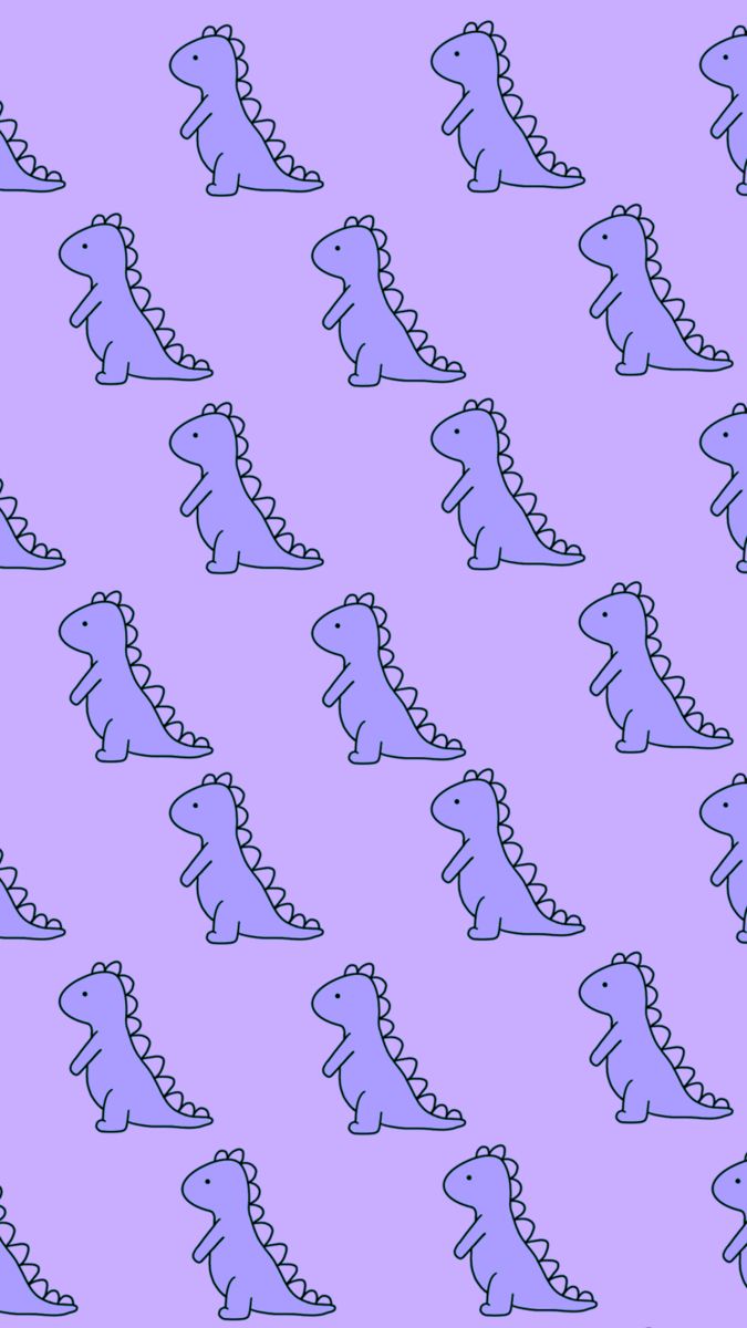 A pattern of purple dinosaurs on the background - Purple, dinosaur