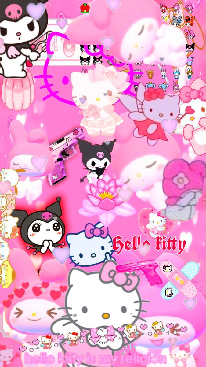 Hello kitty and friends wallpaper for your phone - Hello Kitty, Sanrio