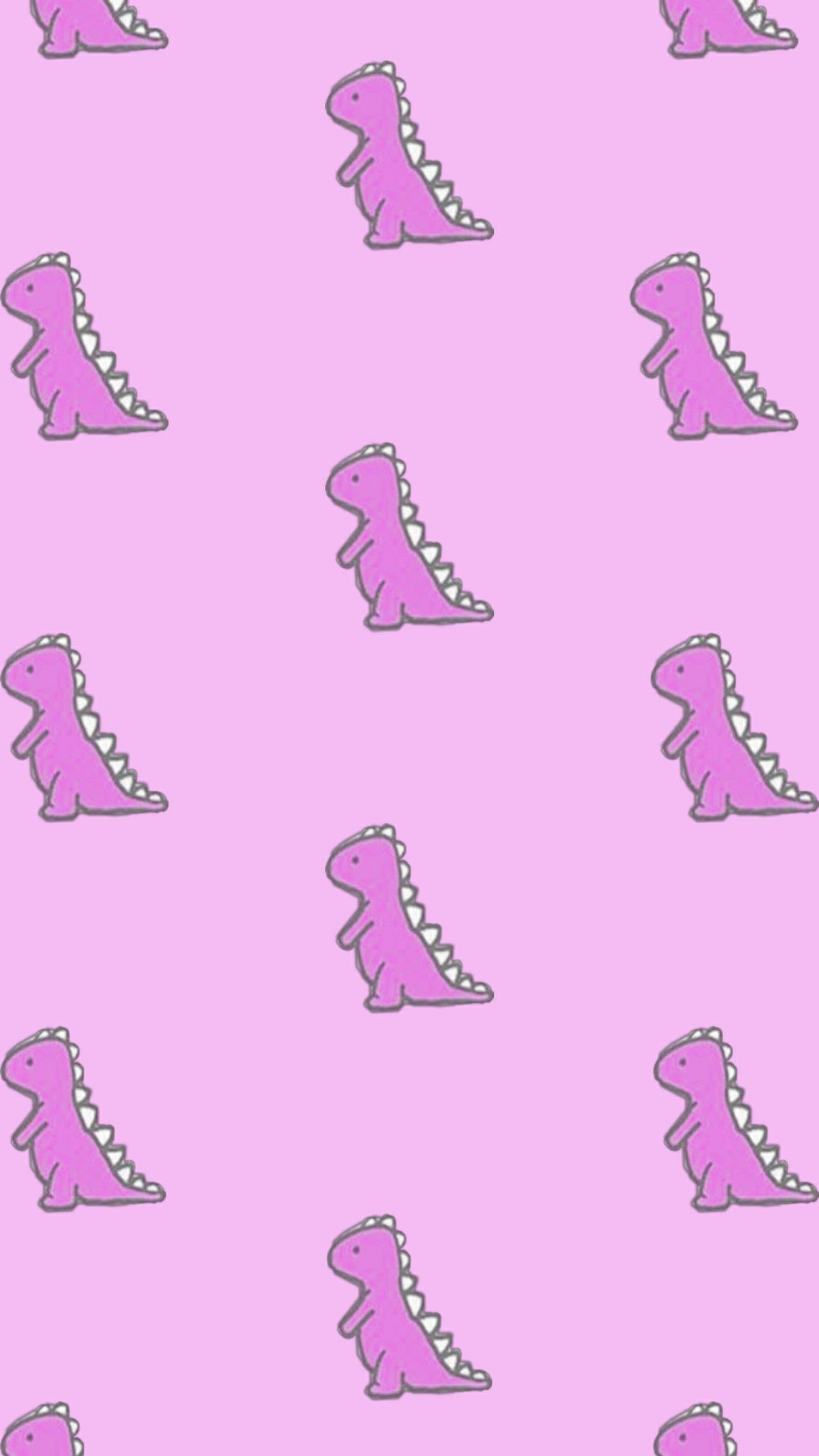 A pink background with dinosaurs on it - Dinosaur