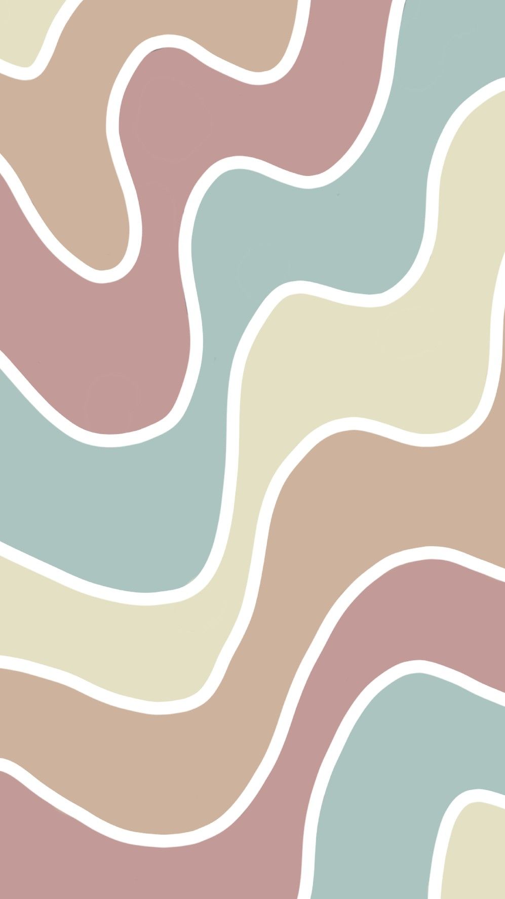 A wavy abstract pattern in muted colors - Colorful