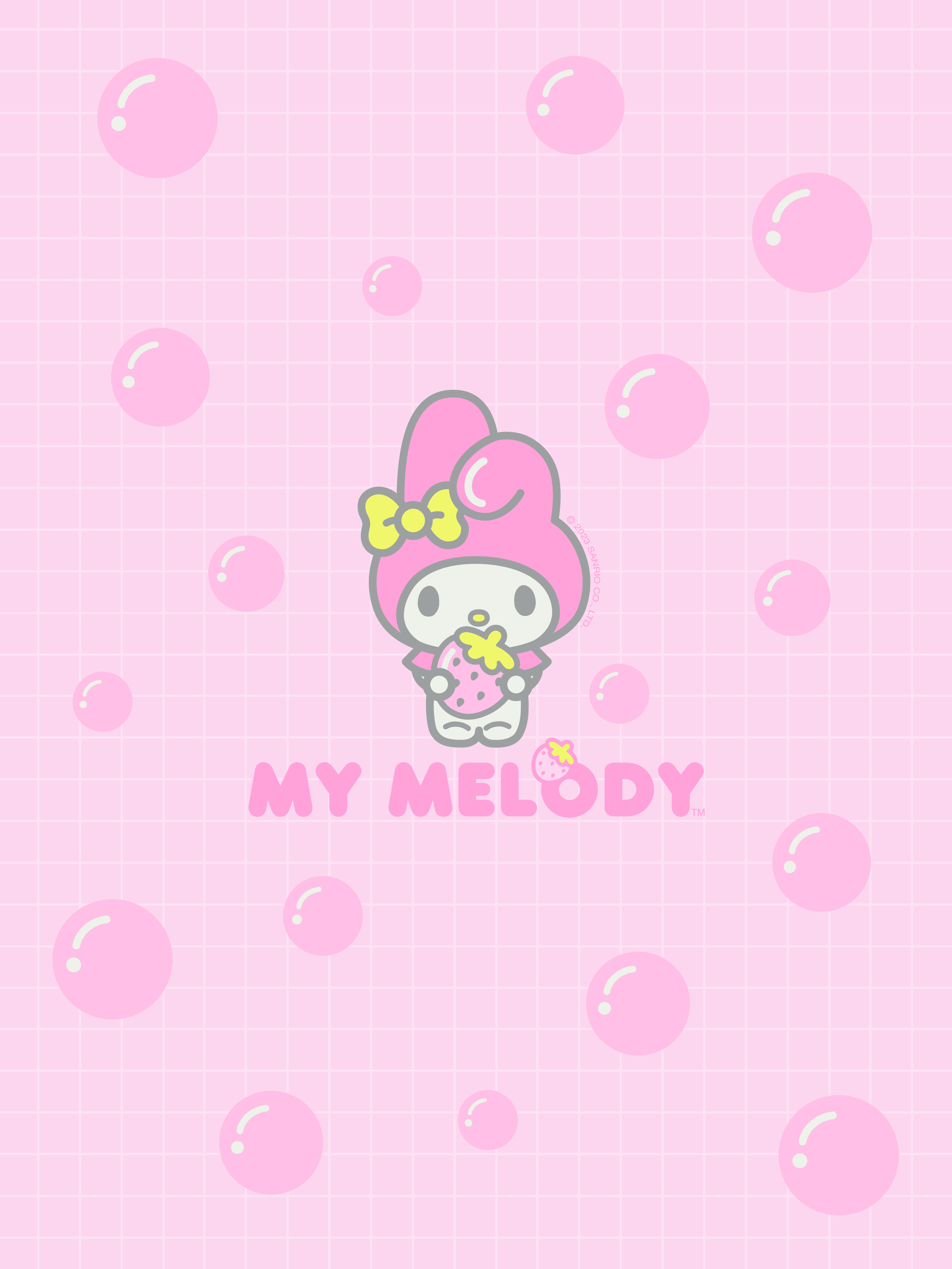 My Melody wallpaper for mobile devices. - Kuromi, Hello Kitty