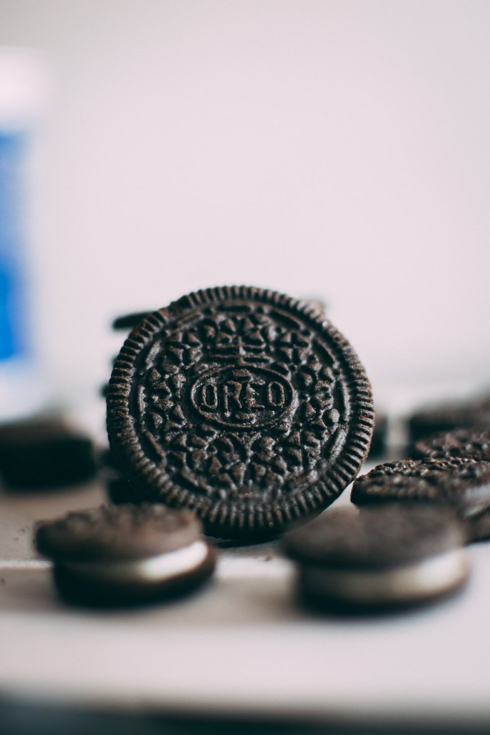 A stack of oreo cookies on top - Oreo