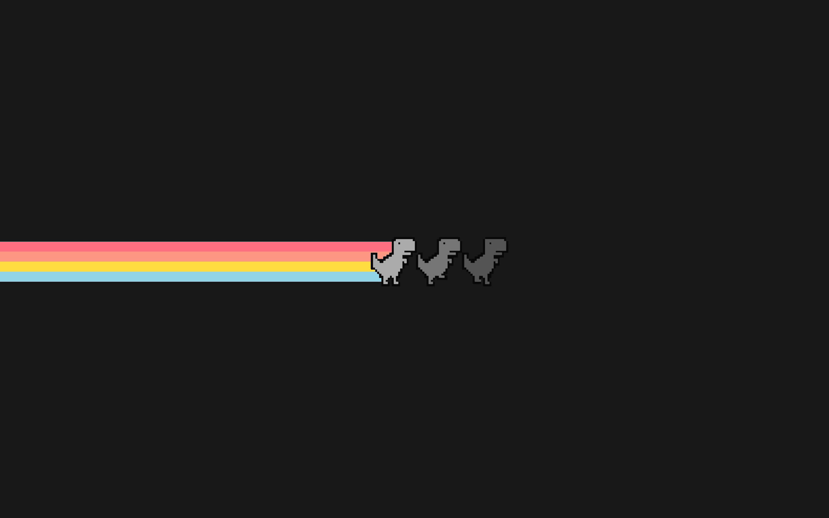 Download Cute Dinosaur Rainbow Macbook Pro Aesthetic Wallpaper