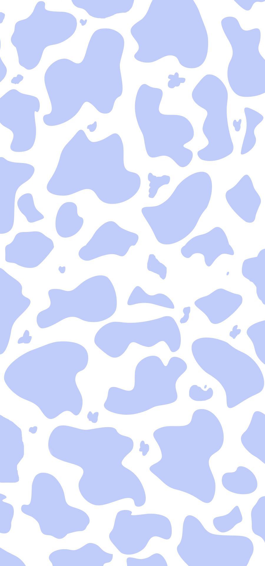 A blue and white pattern on the wall - Cow