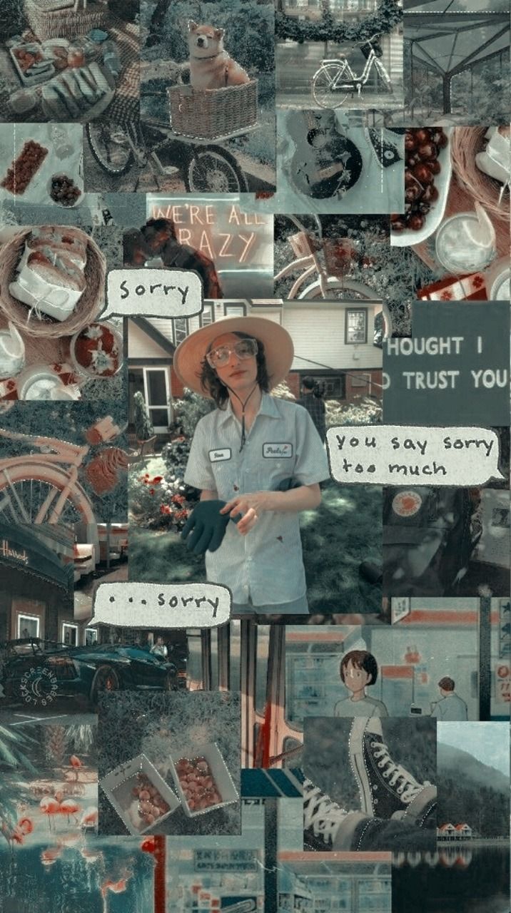 A collage of pictures with text and images - Stranger Things