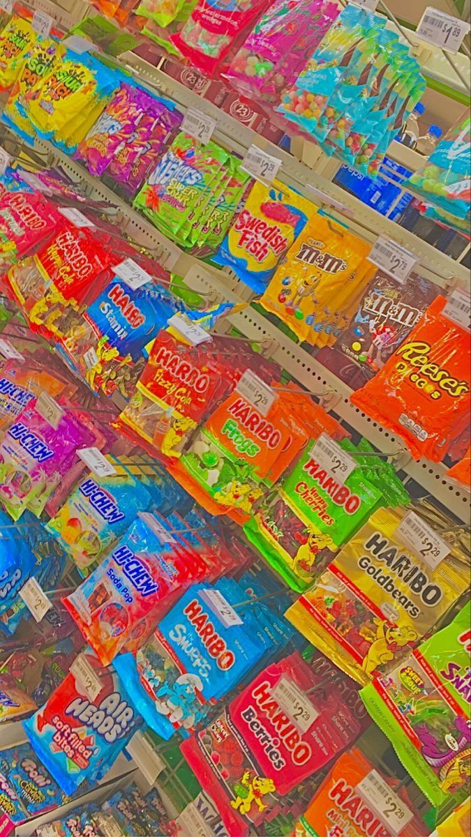 A display of candy in the store - Kidcore