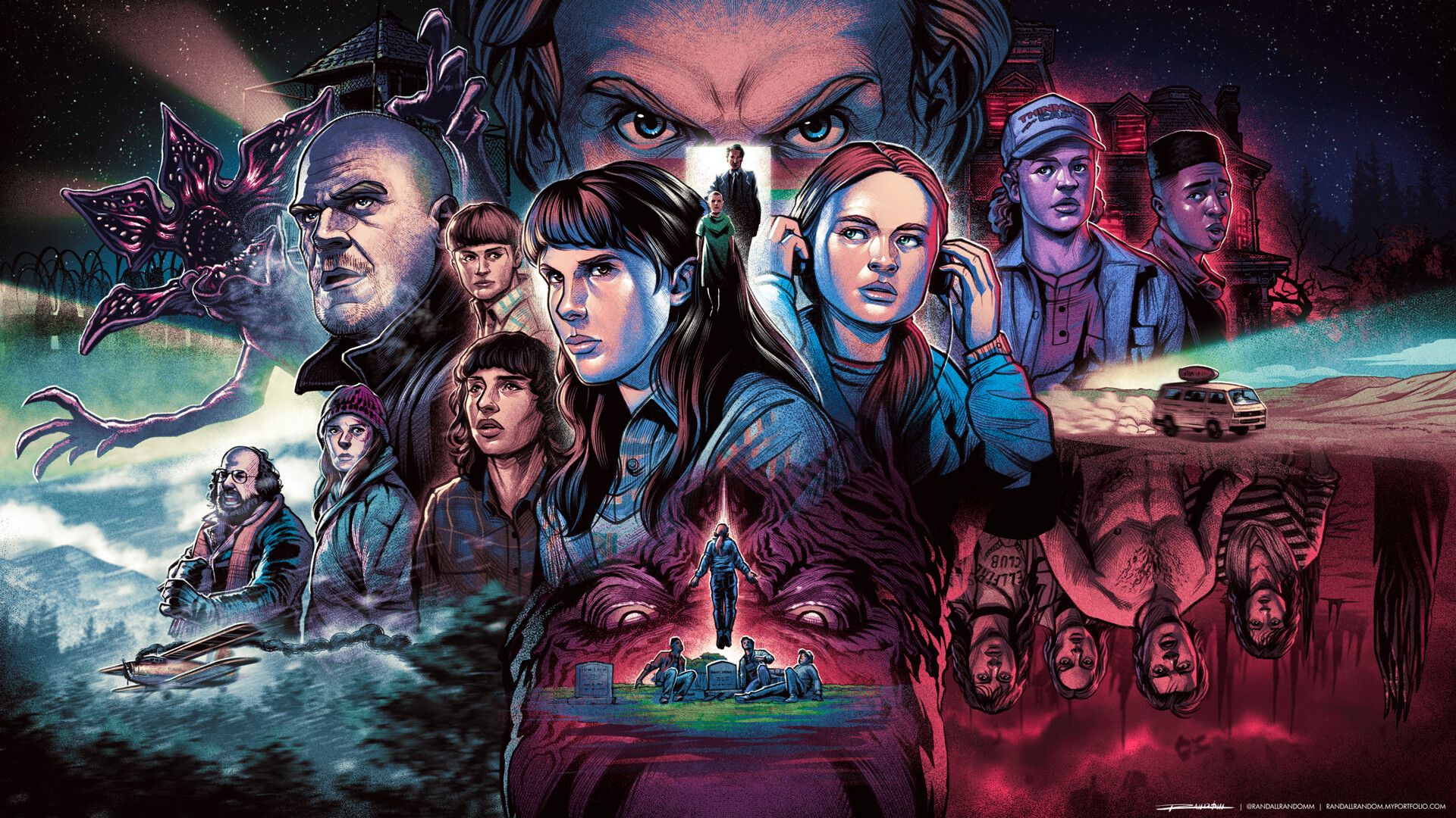 The new Stranger Things 3 poster is here, and it's got a bunch of familiar faces. - Stranger Things