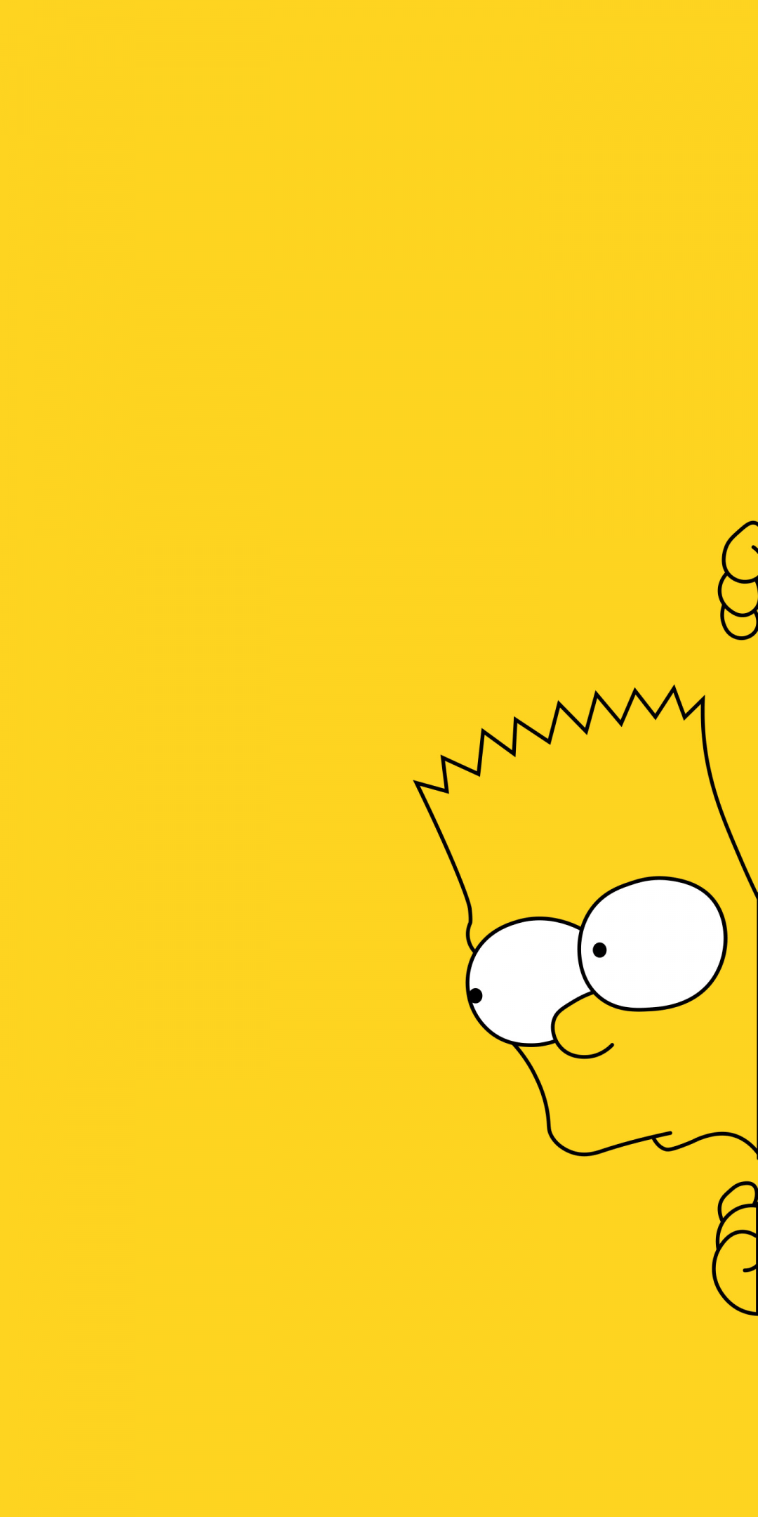 The simpsons wallpaper on a yellow background - The Simpsons
