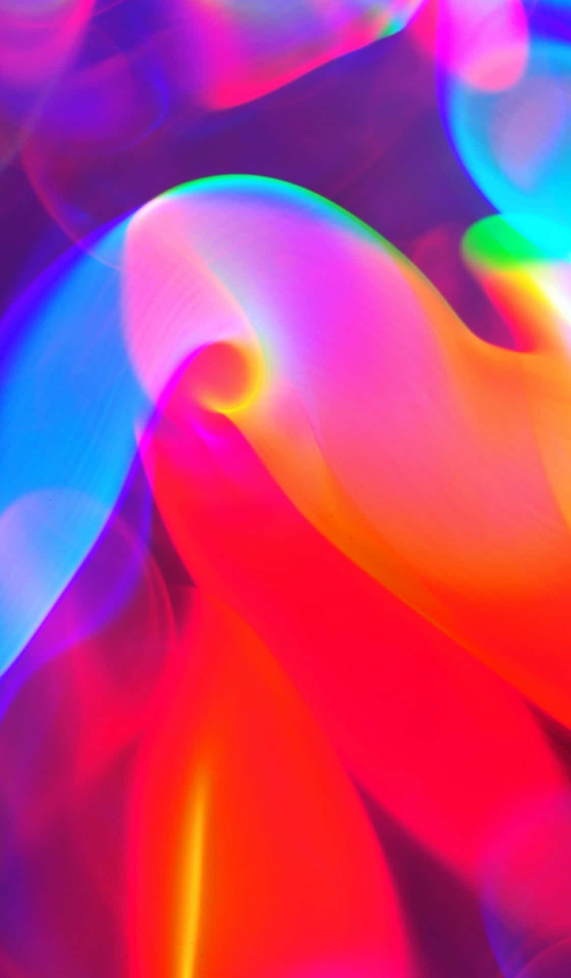 A colorful abstract image of light and shapes - Colorful