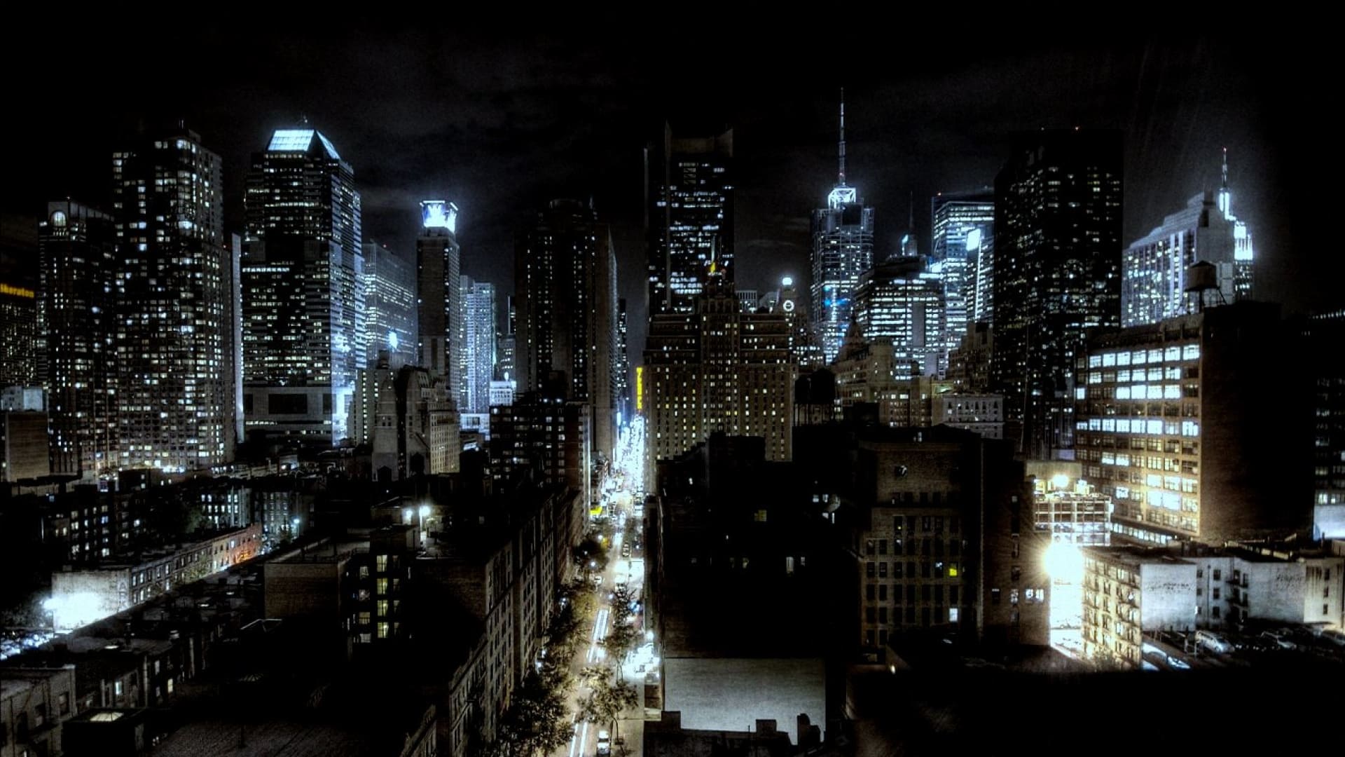 Night city wallpaper for your PC, laptop, tablet, mobile phone - New York