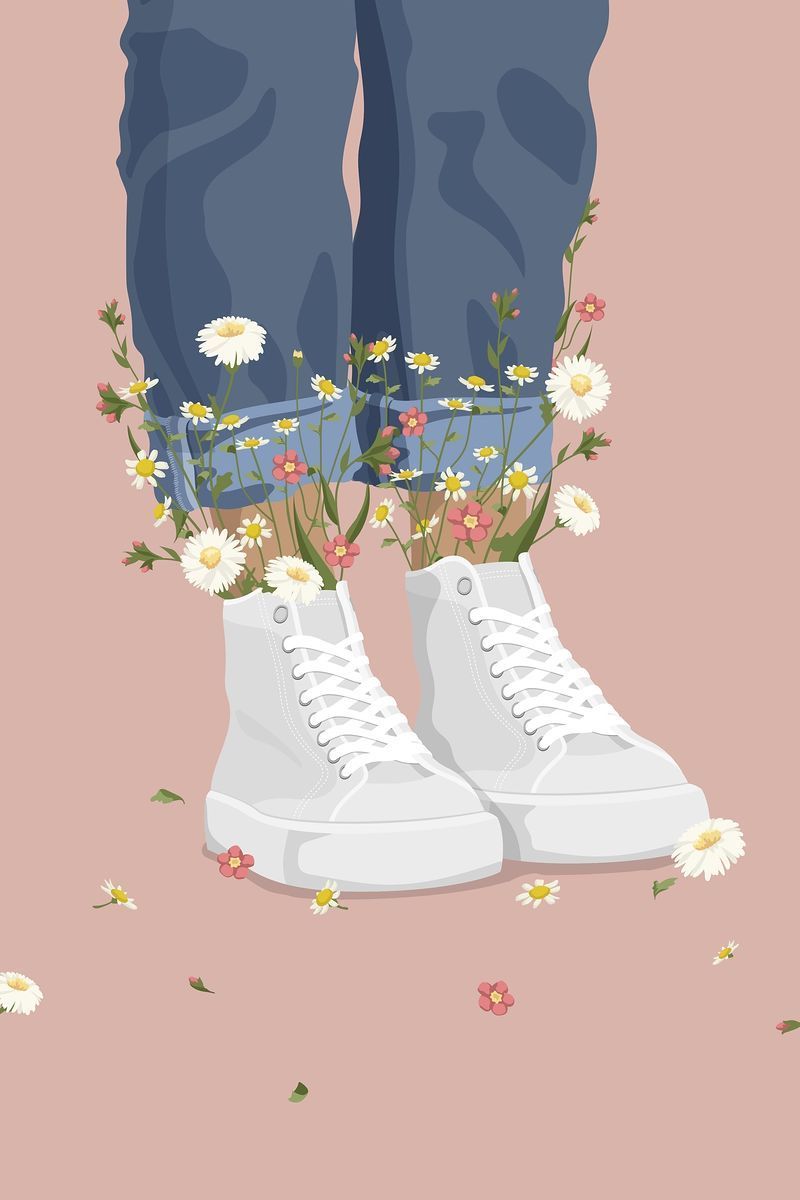 Shoes Cartoon Image Wallpaper