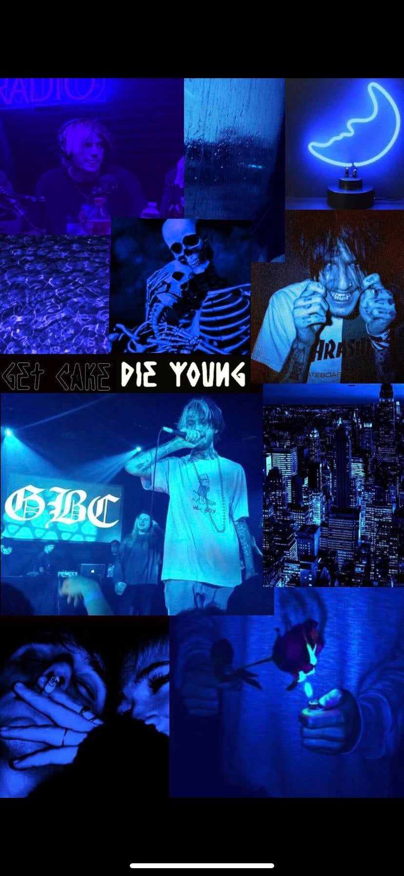 Reposting my Lil Peep blue aesthetic background cuz yall blew it up last time ❤️