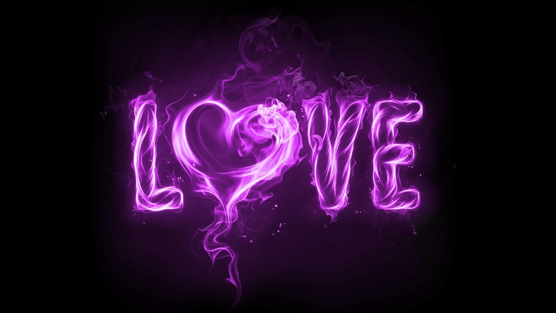 Purple Love wallpaper with high resolution 1920x1080 pixel. You can use this wallpaper for your Windows and Mac OS computers as well as your Android and iPhone smartphones - Neon purple, cute purple