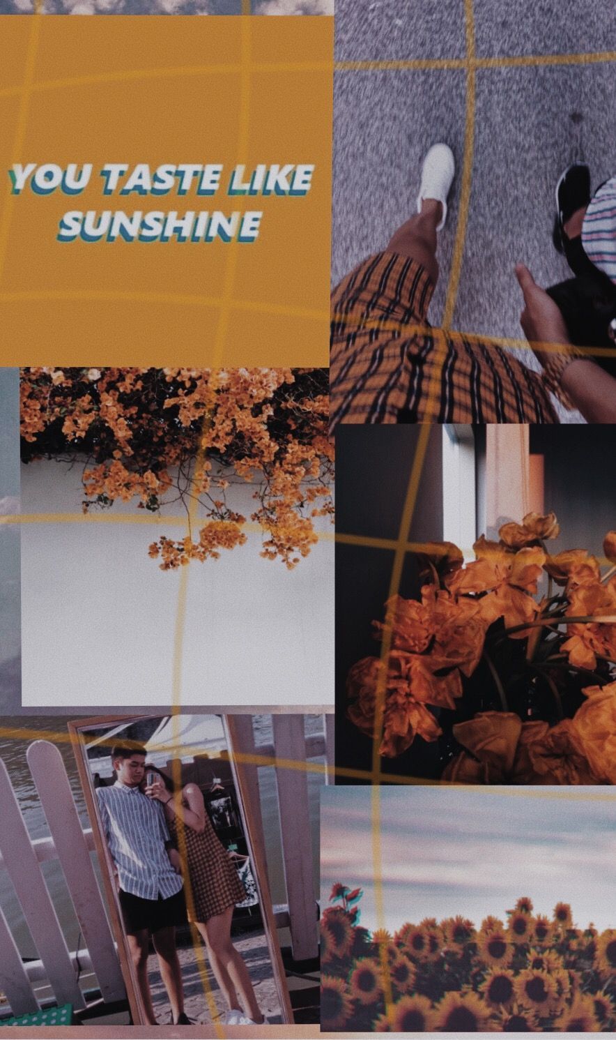 A collage of pictures with the words you taste like sunshine - Indie