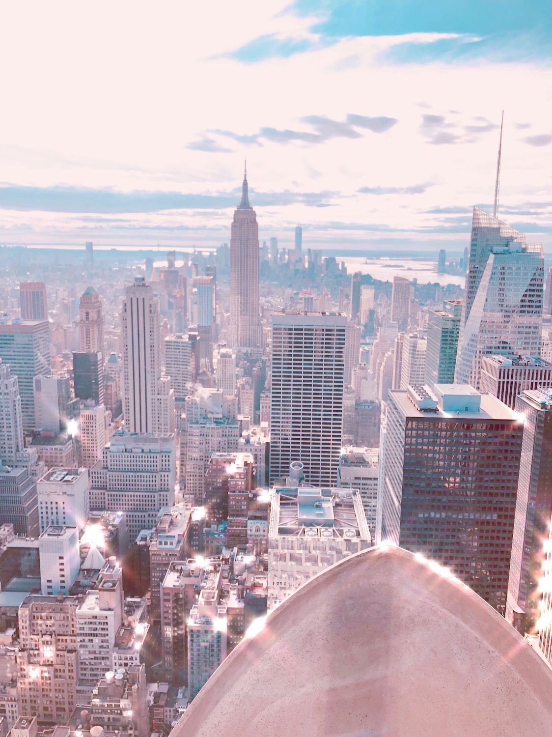 A view of the city from the top of the Empire State Building - New York