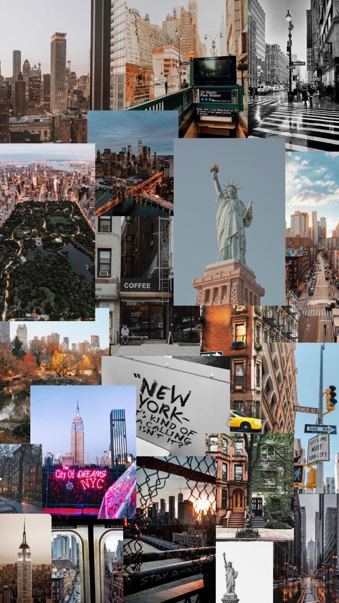 A collage of pictures from new york city - New York