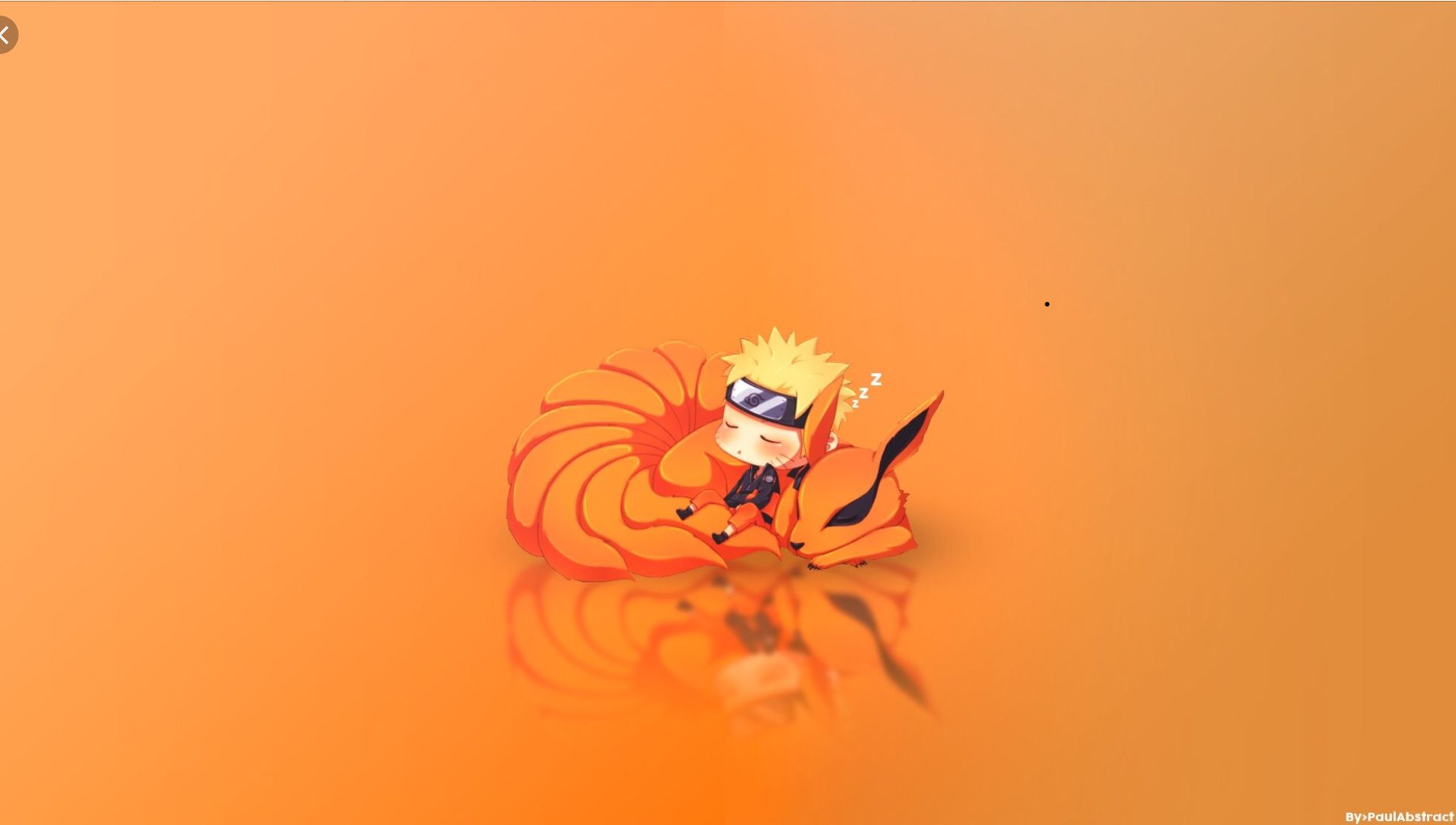 A cartoon character on an orange background - Naruto