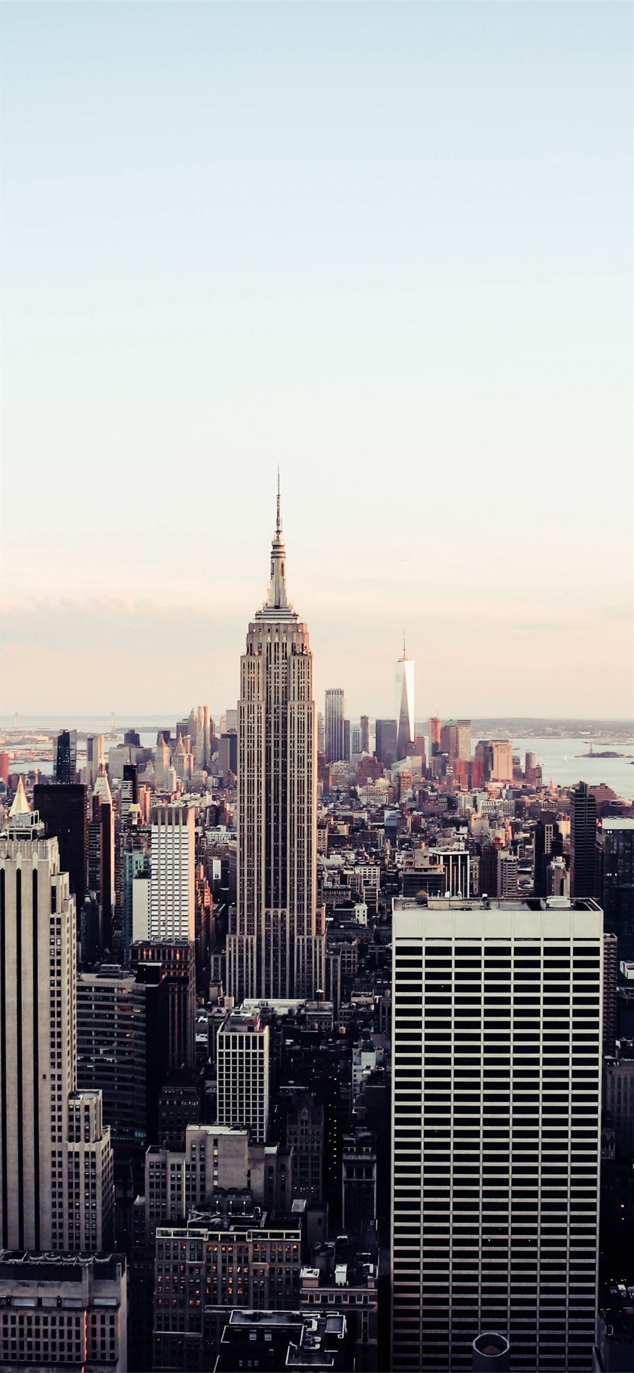 New york cityscape buildings Empire State Building. iPhone Wallpaper Free Download
